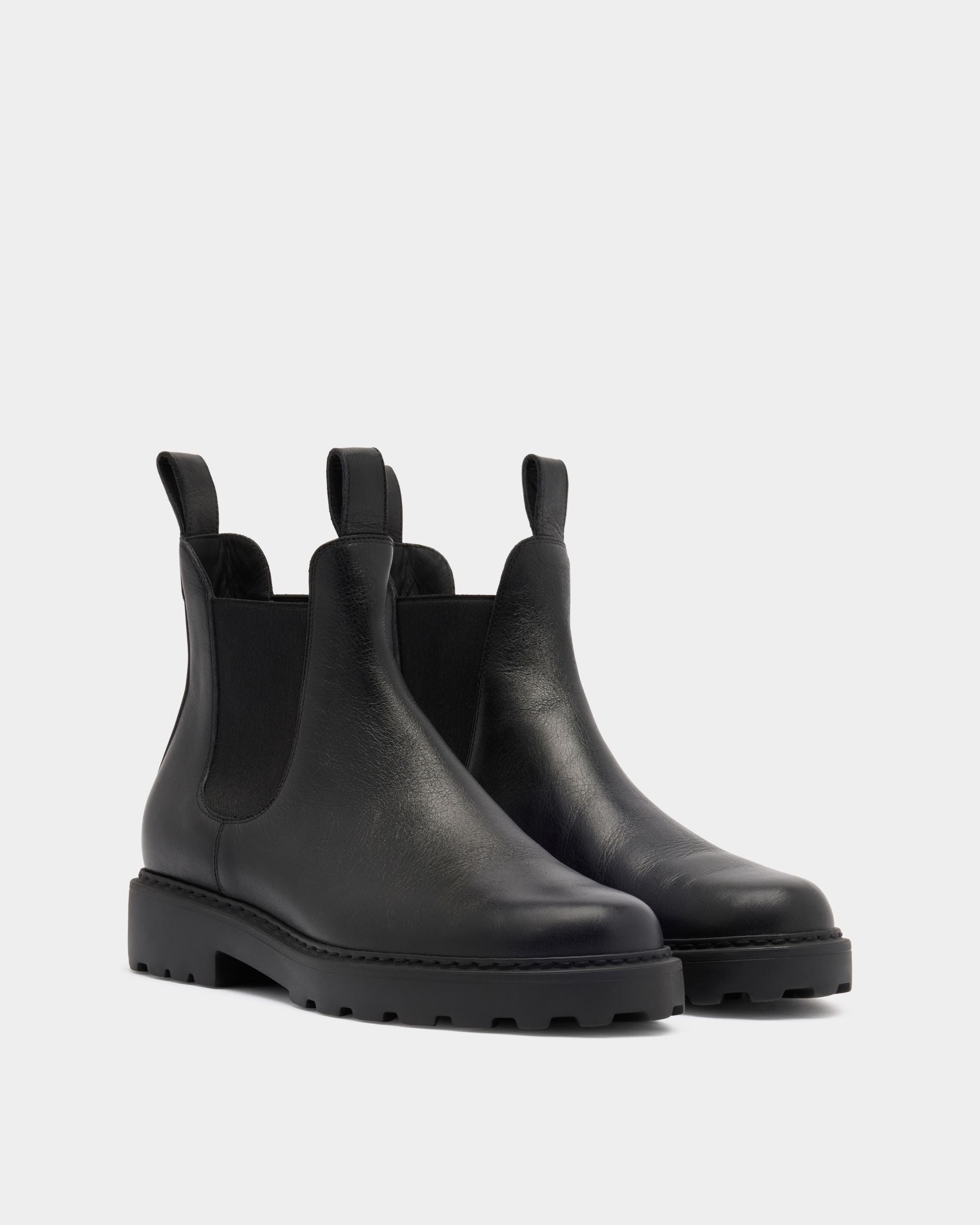 Bally Global - Botte Gusto En Cuir Noir - Noir