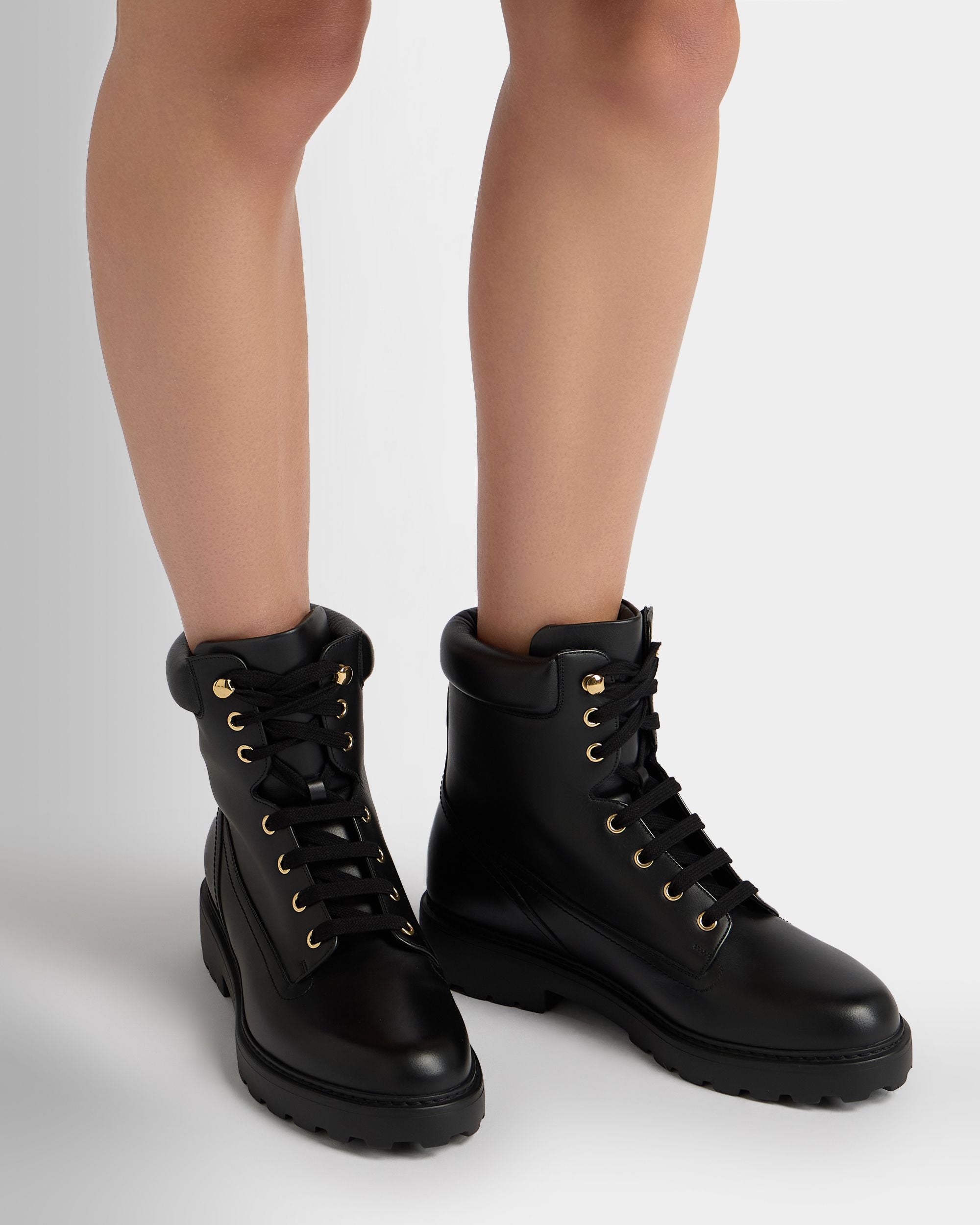 Bally Global - Botín Gusto De Piel Negra - Negro