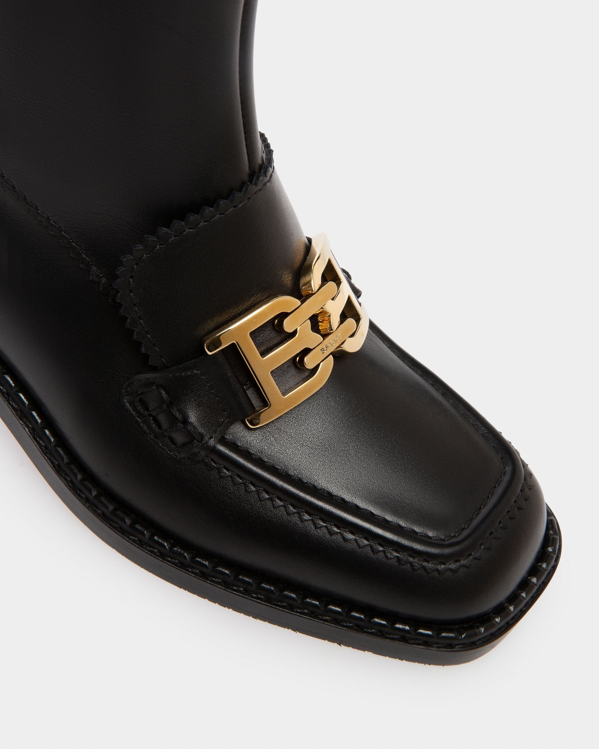 Bally Global - Ebele Bottes Longues En Cuir Noir - Noir