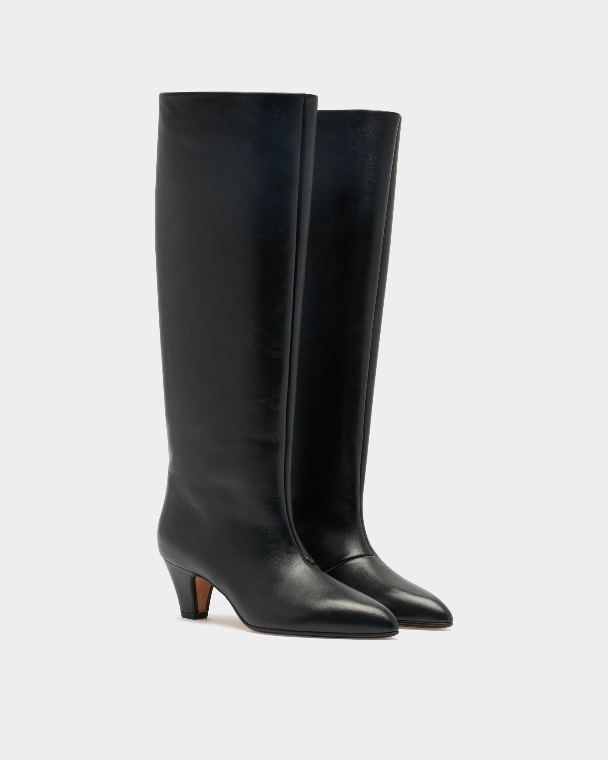 Bally Global - Botte Alva En Cuir Suédé Noir - Noir
