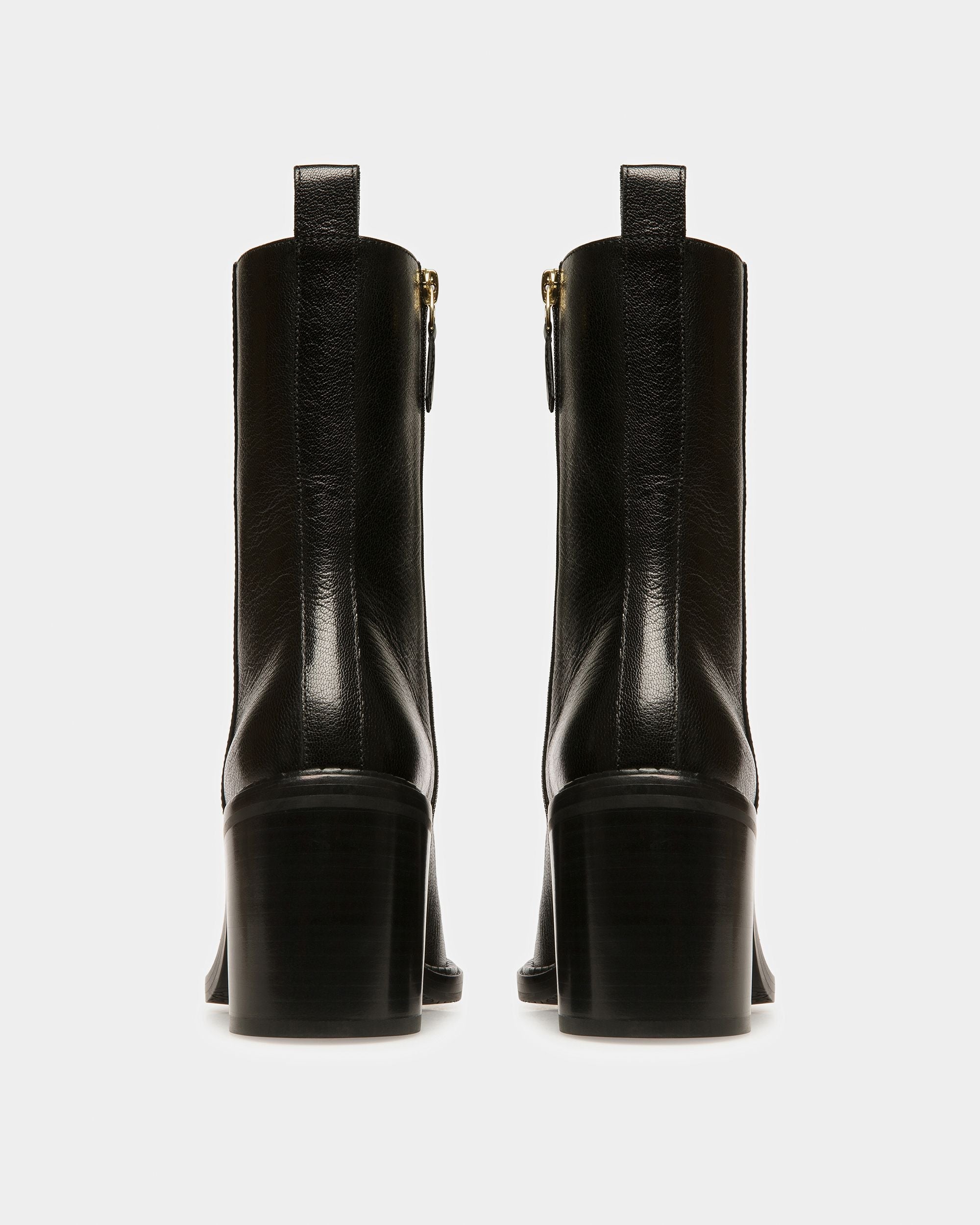 Bally Global - Austine Leather Boots In Black - Black
