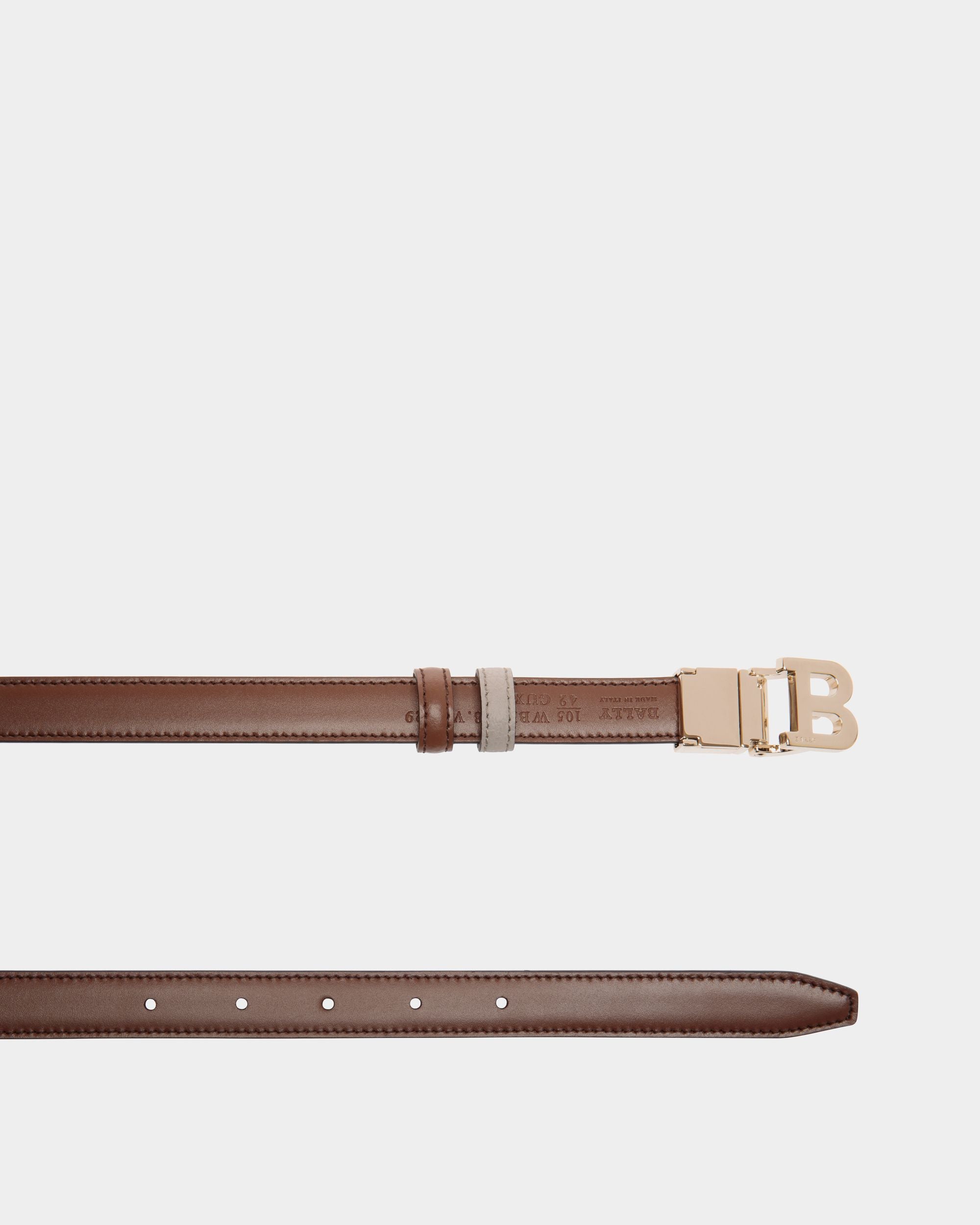 Bally Global - Reversible And Adjustable Belt in Brown Leather - Multicolor