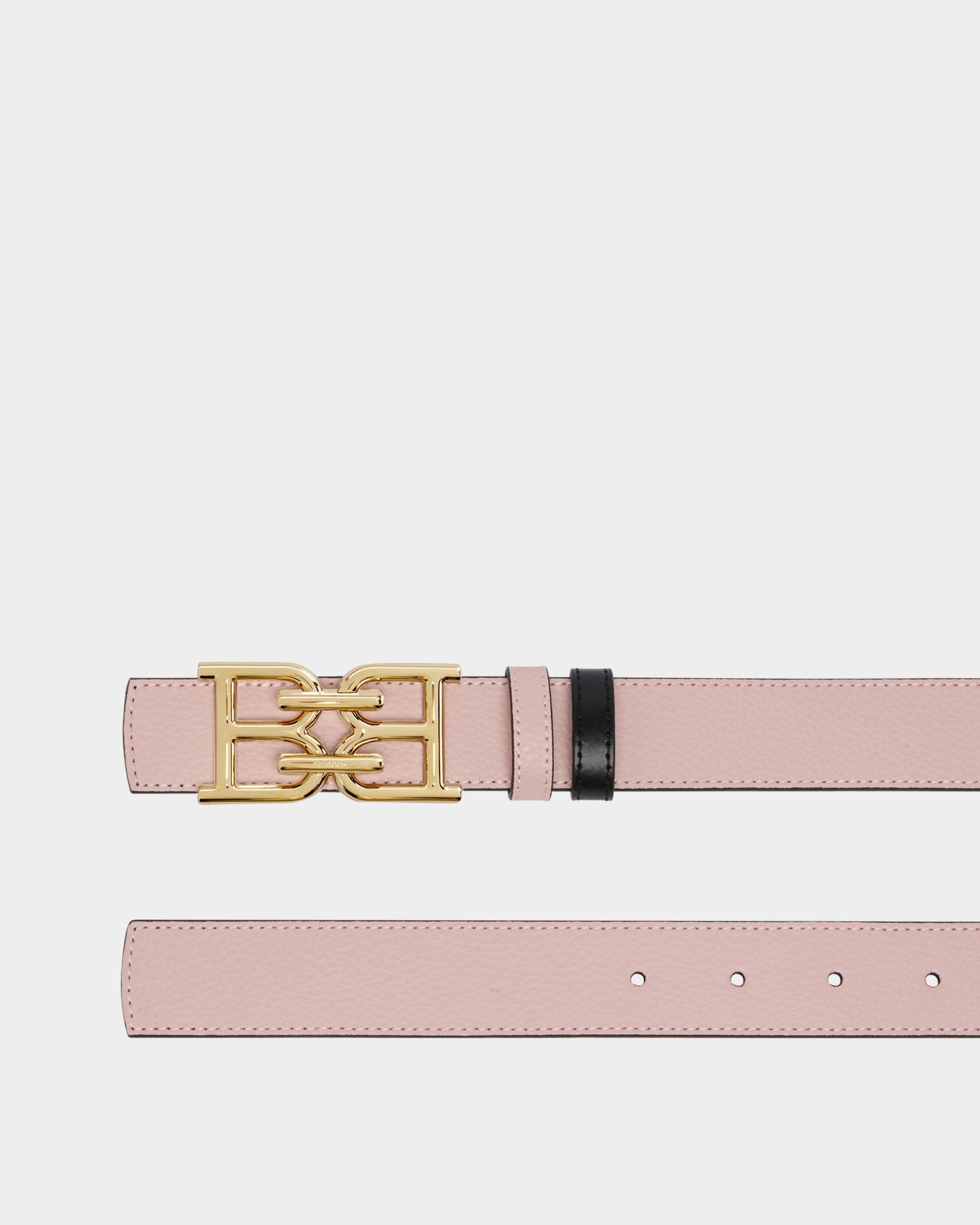 Bally Global - 30mm Reversible Belt in Black and Pink Leather - Multicolor
