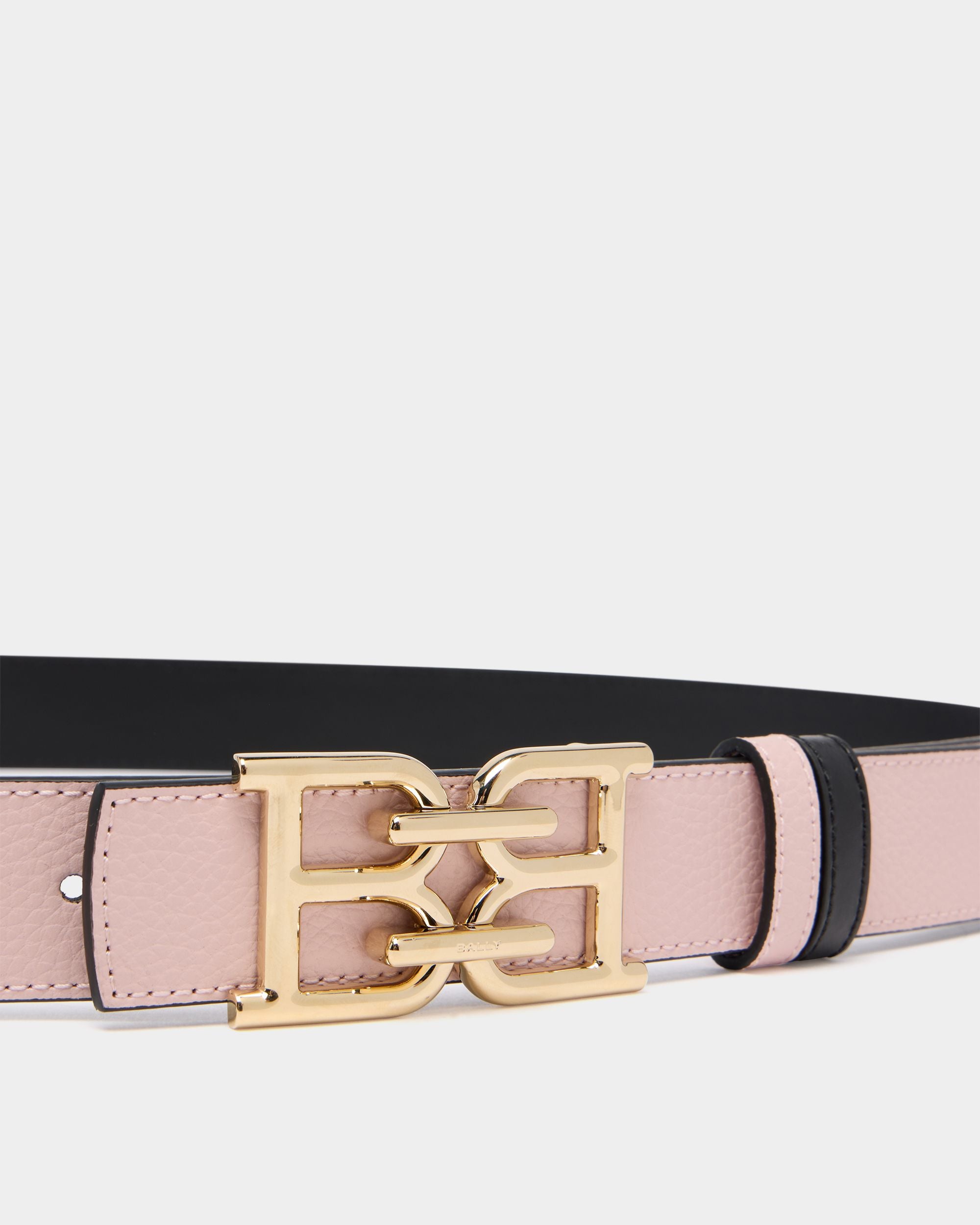 Bally Global - 30mm Reversible Belt in Black and Pink Leather - Multicolor