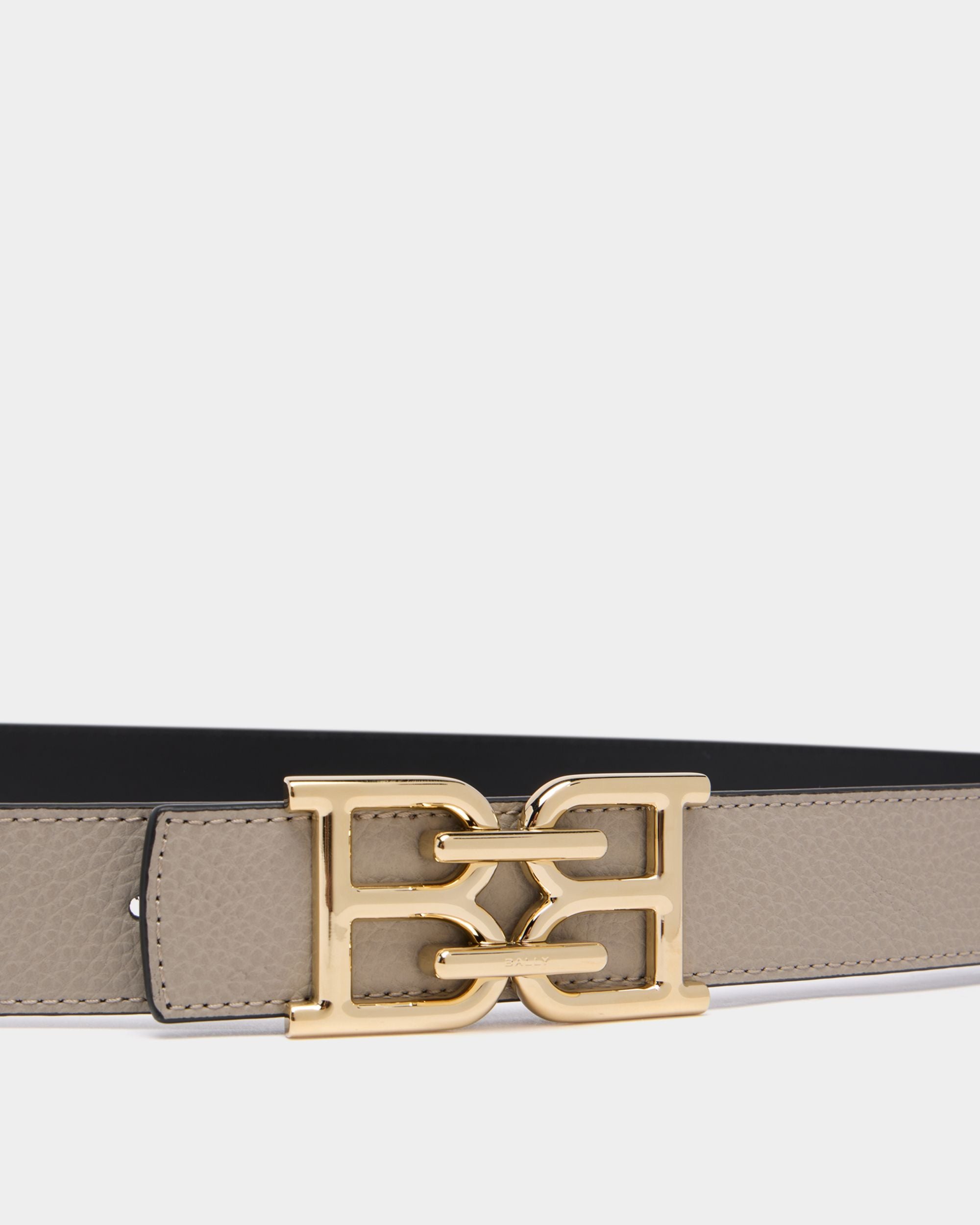 Bally Global - 30mm Reversible Belt in Black and Taupe Leather - Multicolor