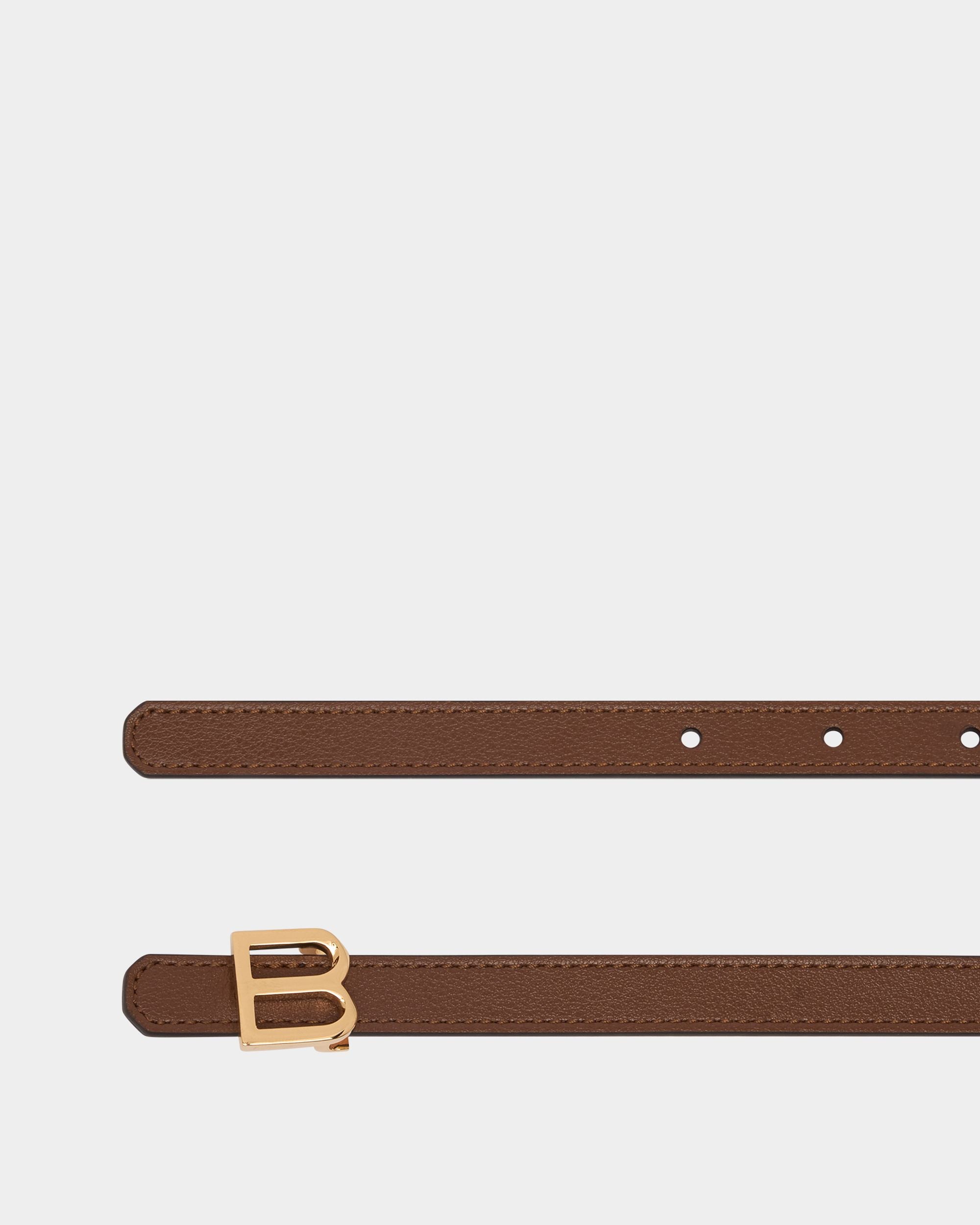 Bally Global - B Twist 15mm Reversible Belt in Brown And Dusty Petal Leather - Multicolor