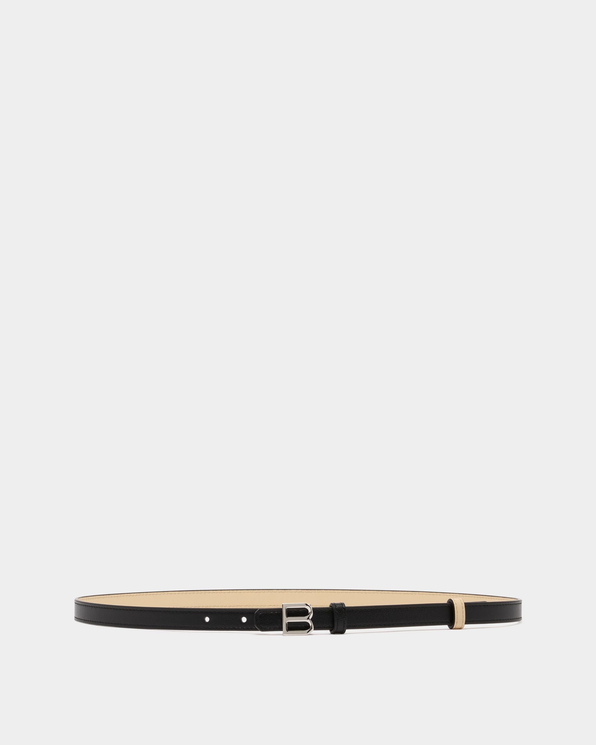 Bally Global - B Twist 15mm Reversible Belt in Black And Ginger Leather - Multicolor
