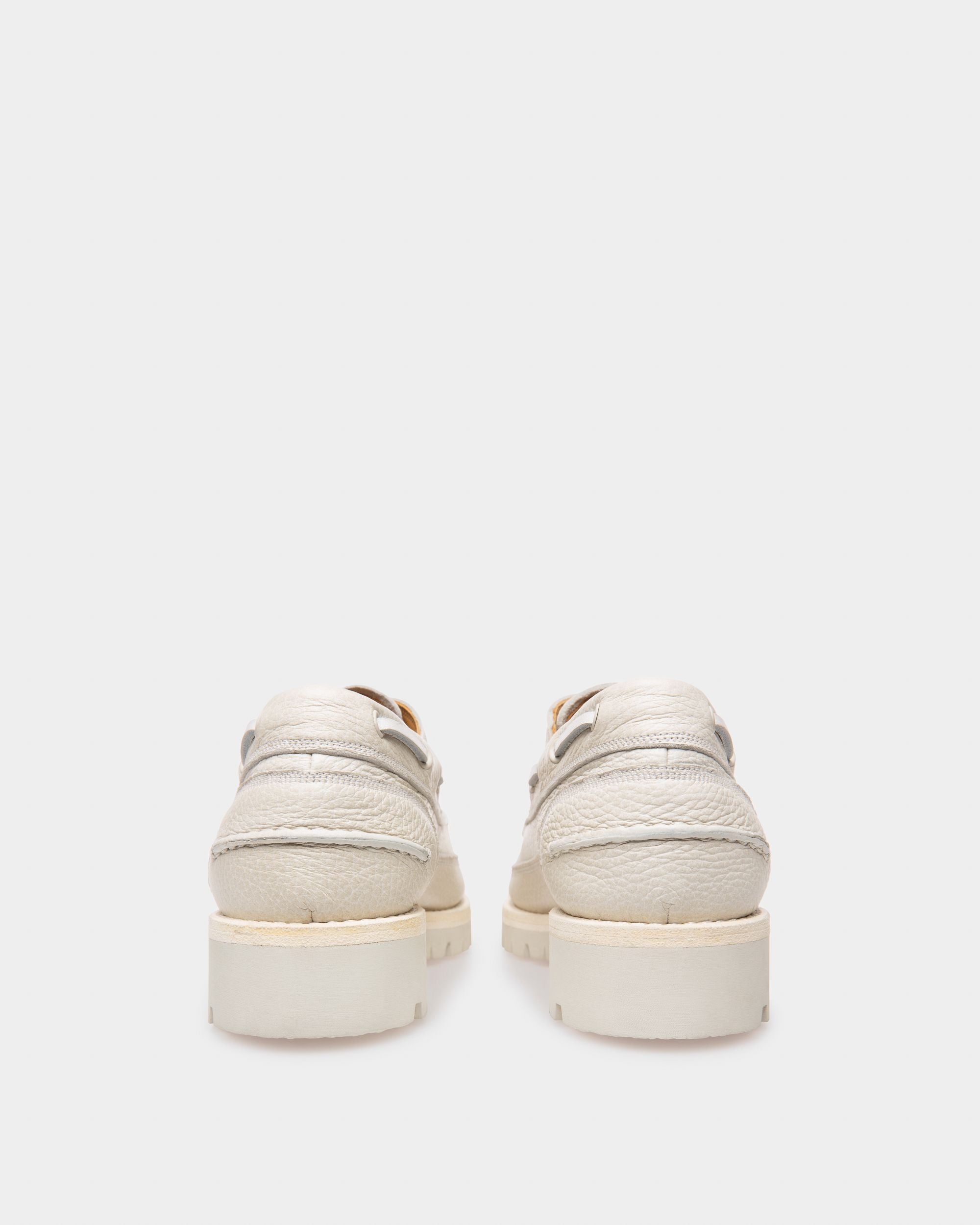 Bally Global - Trendal Leather Moccasin In Denty White - Beige