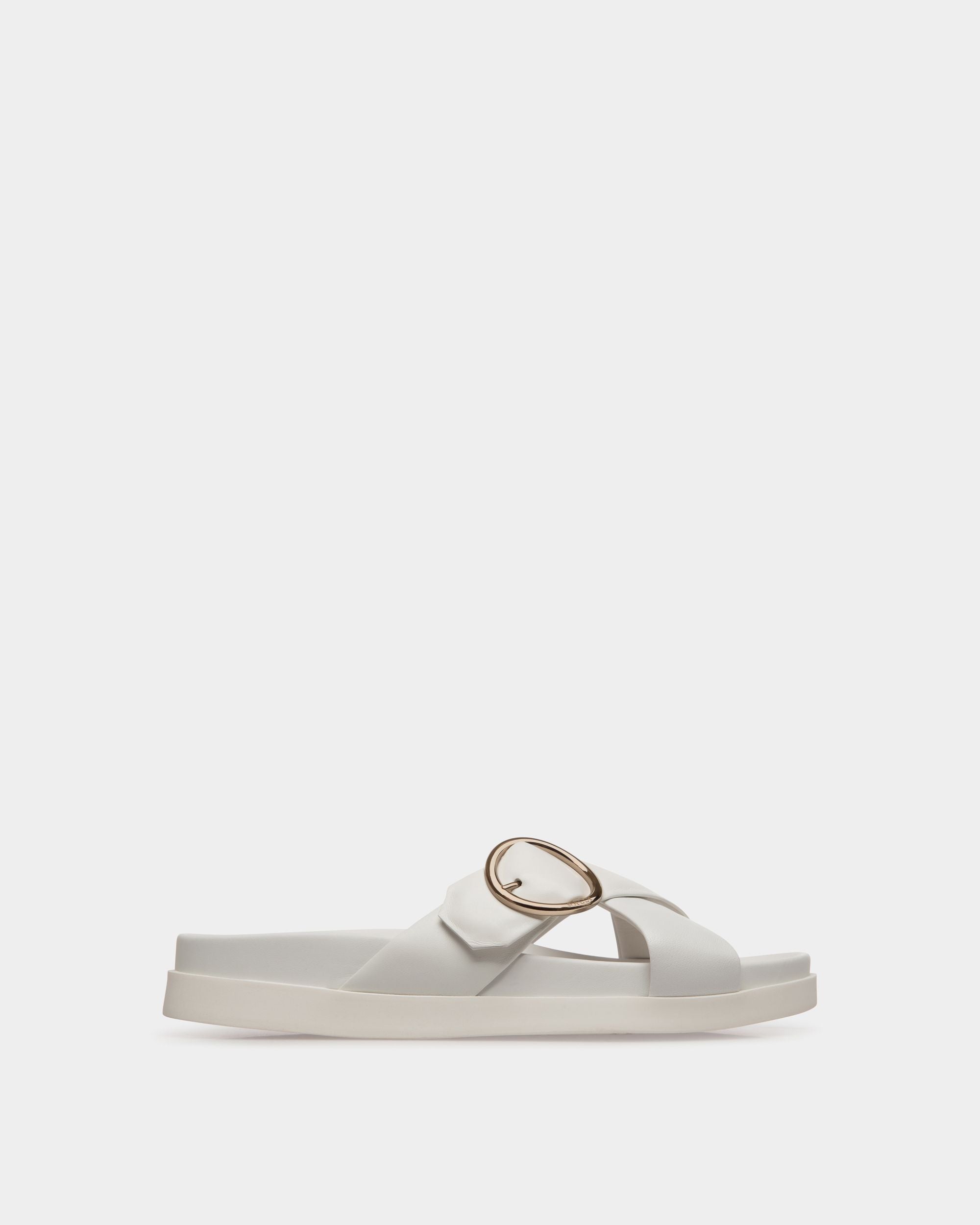 Bally Global - Slide Sandal in White Leather - White