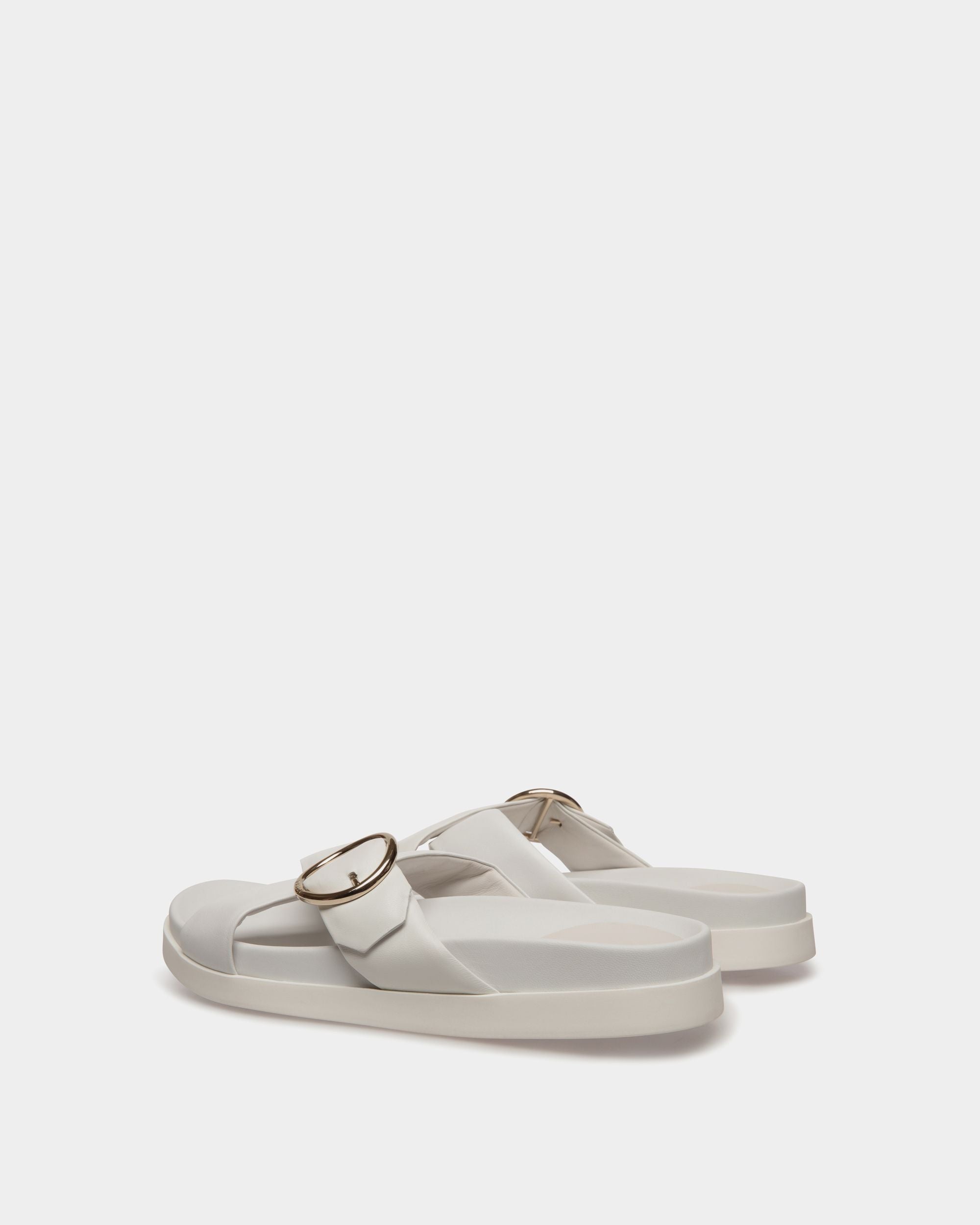 Bally Global - Slide Sandal in White Leather - White