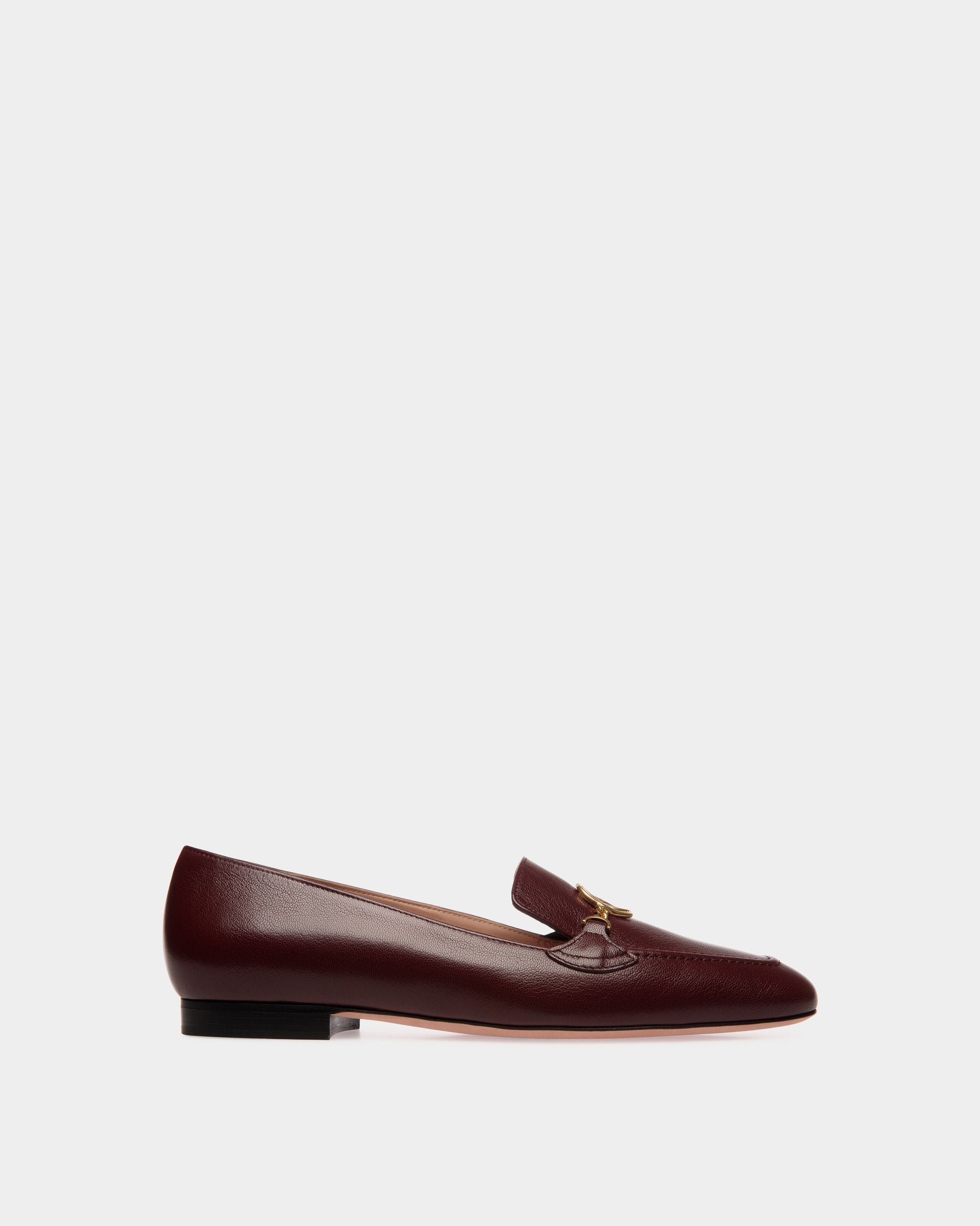 Bally Global - Mocassin Daily Emblem En Cuir Andorra - Bordeaux