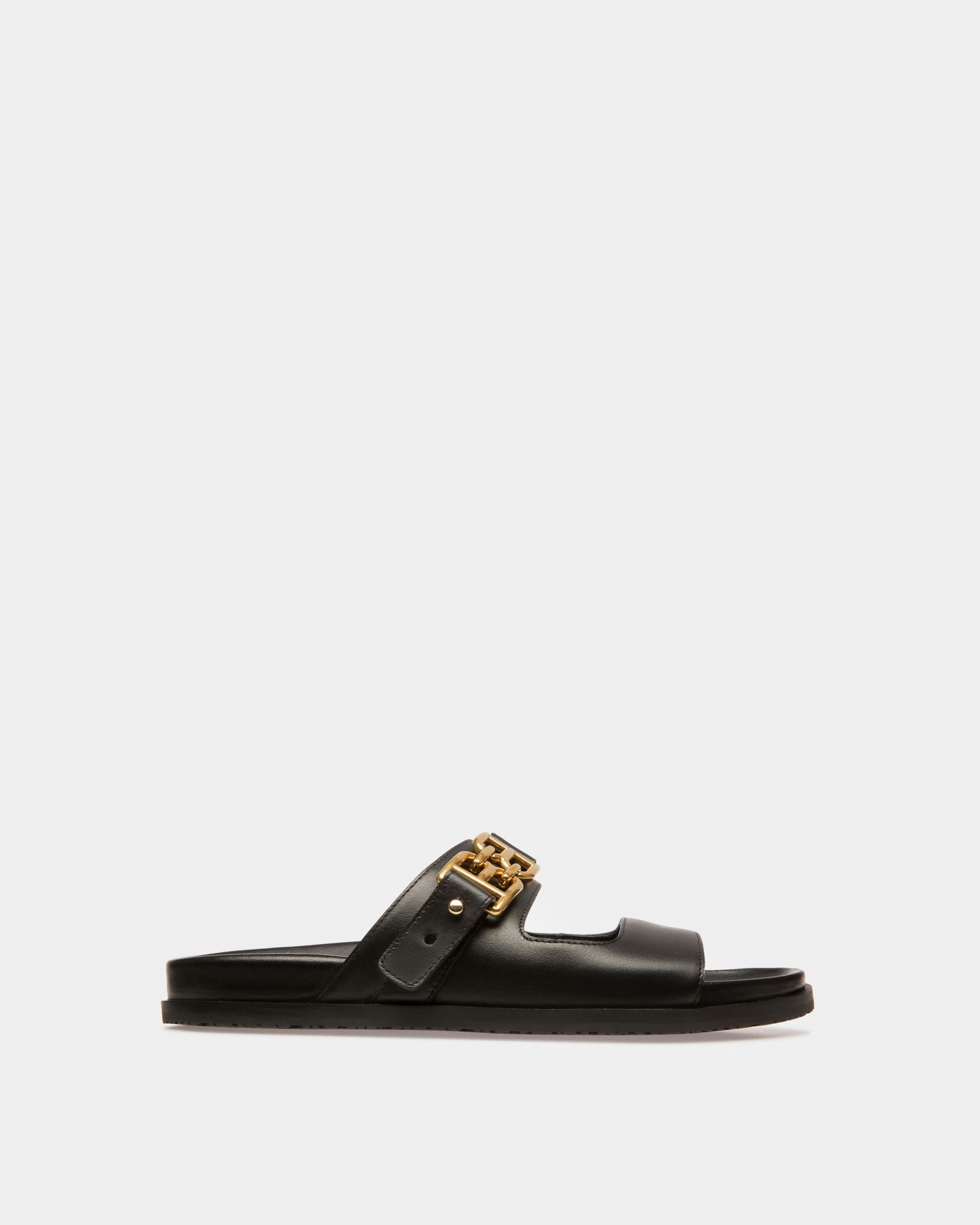 Bally Global - Emma Sandalias En Piel De Color Negro - Negro