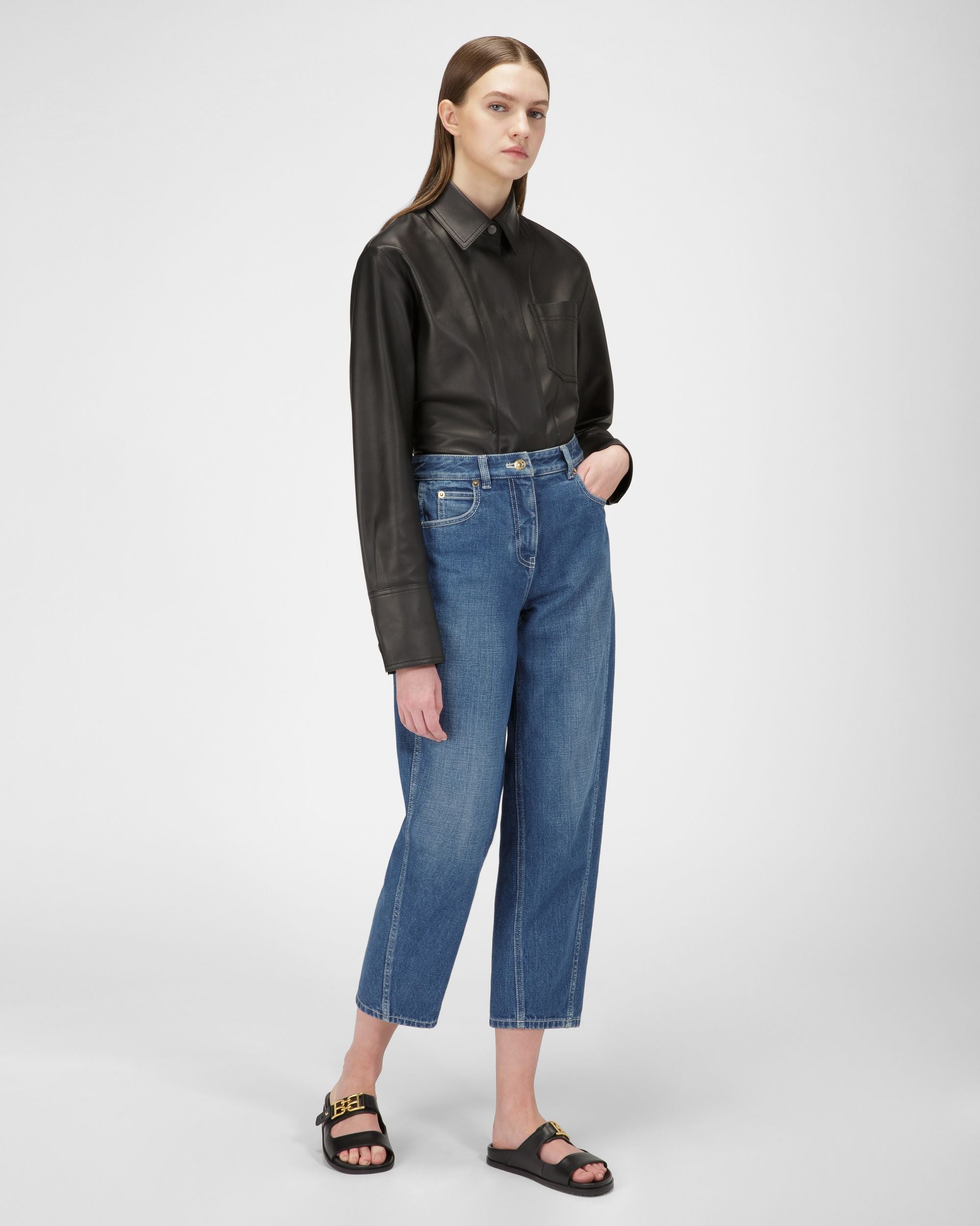 Bally Global - Emma Sandalias En Piel De Color Negro - Negro