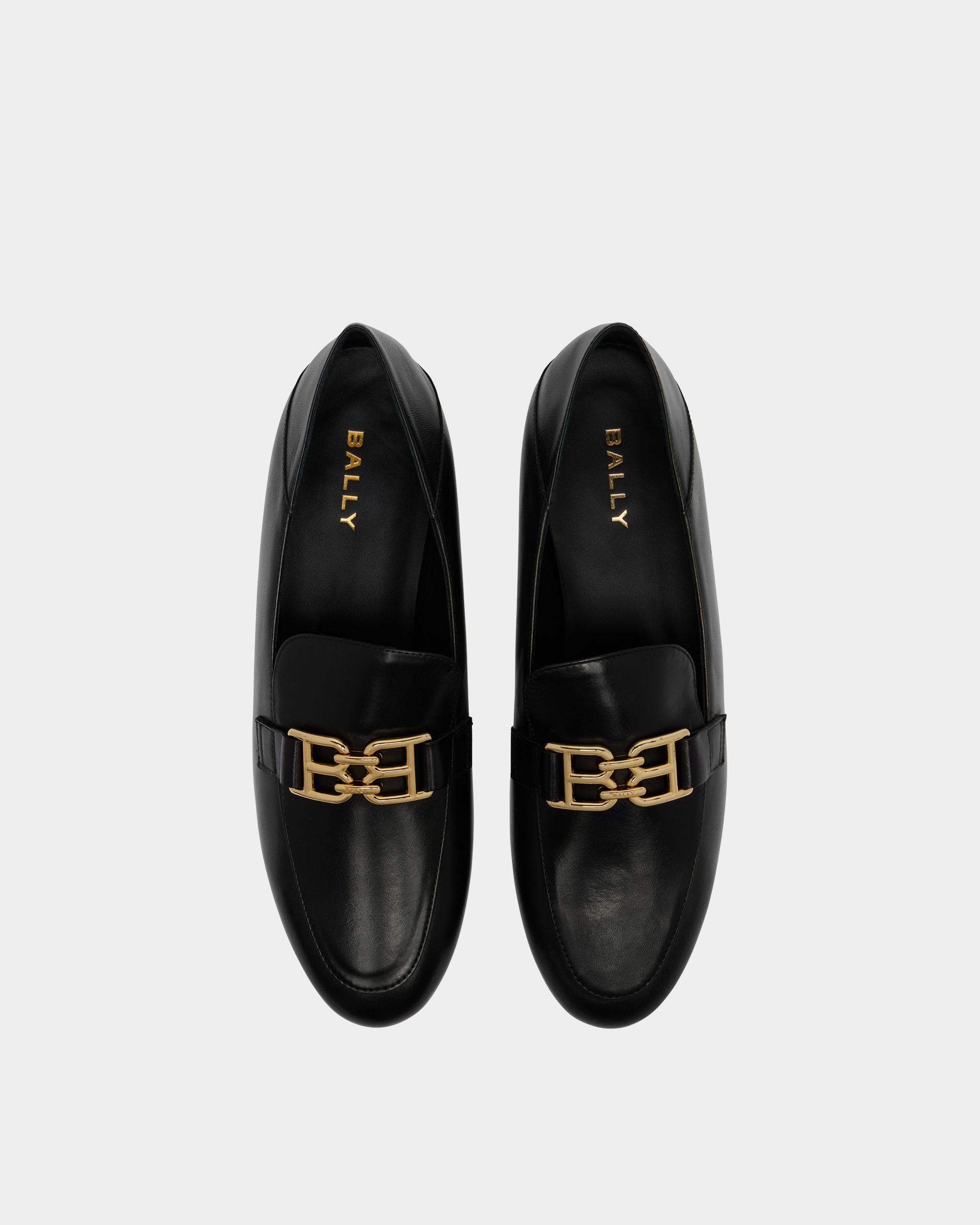 Bally Global - Mocasín B-Chain De Piel Negra - Negro