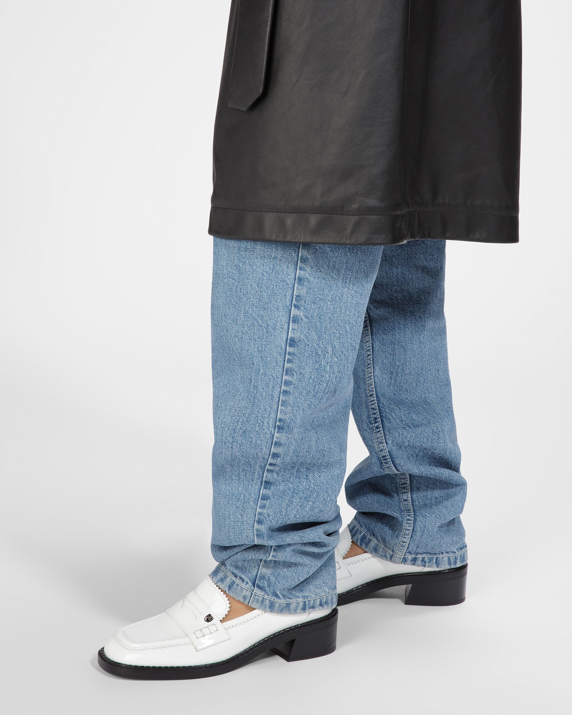 Bally Global - Elly Leather Moccasins In White - White