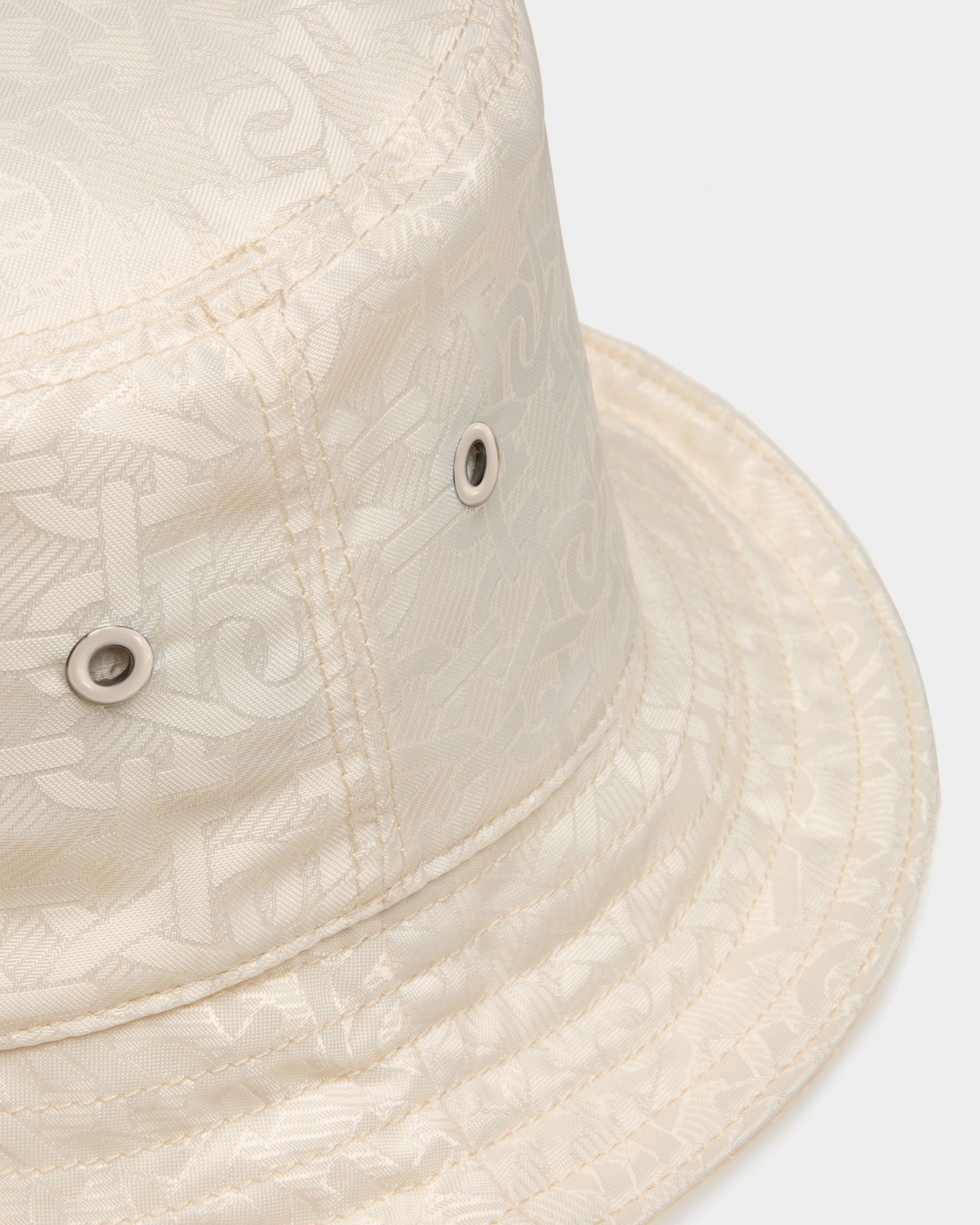 Bally Global - Gorro De Pescador Con Monograma De La «B» - Blanco