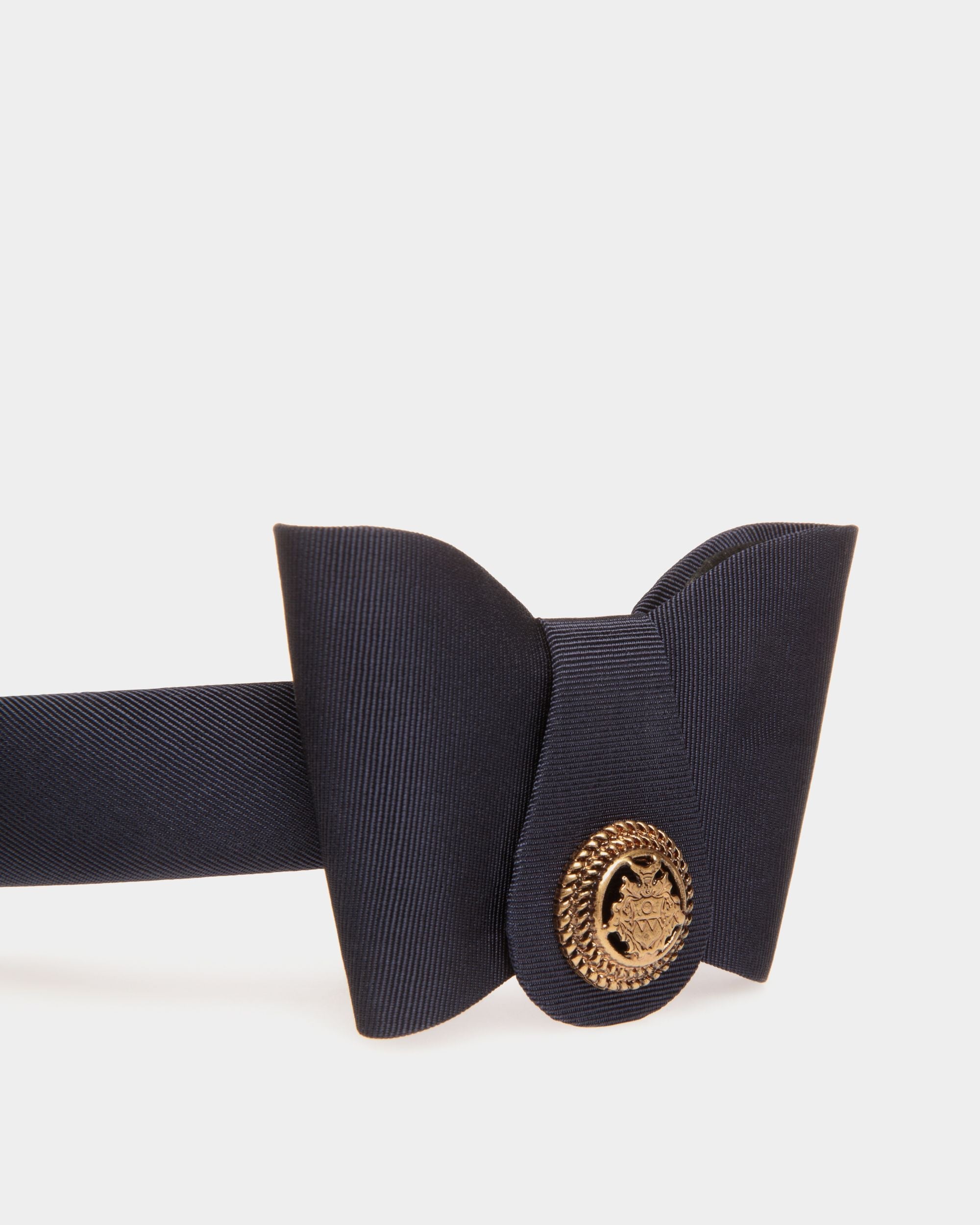 Bally Global - Diadema Con Lazo Bally En Navy Blue - Azul