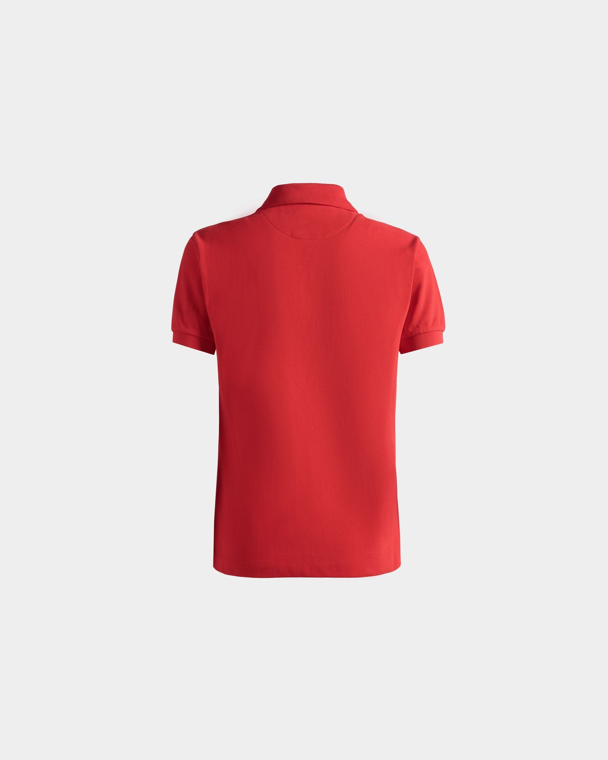 Bally Global - Short Sleeve Polo in Red Cotton - Red