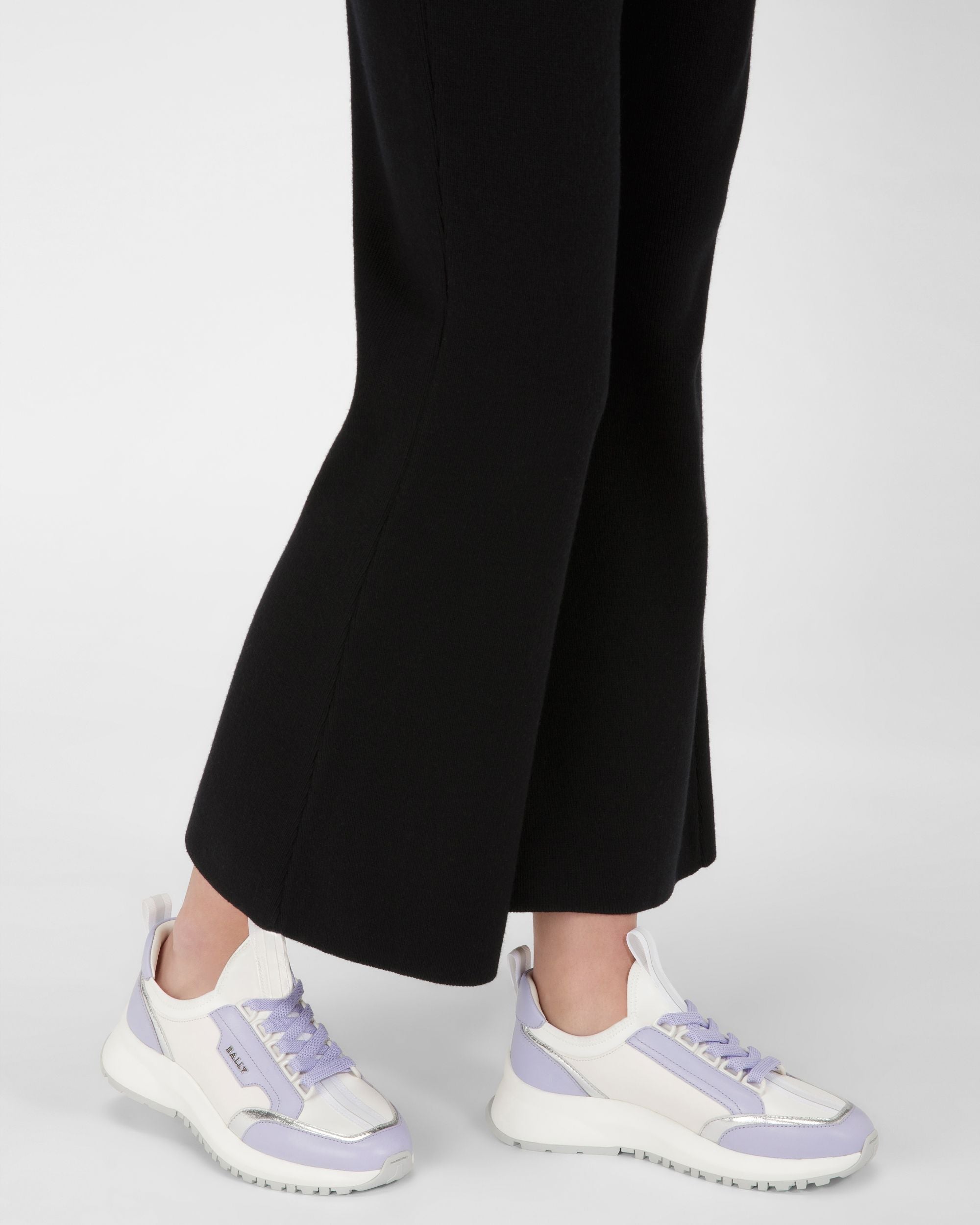 Bally Global - Deven Sneakers En Cuir Blanc Et Violet - Violet