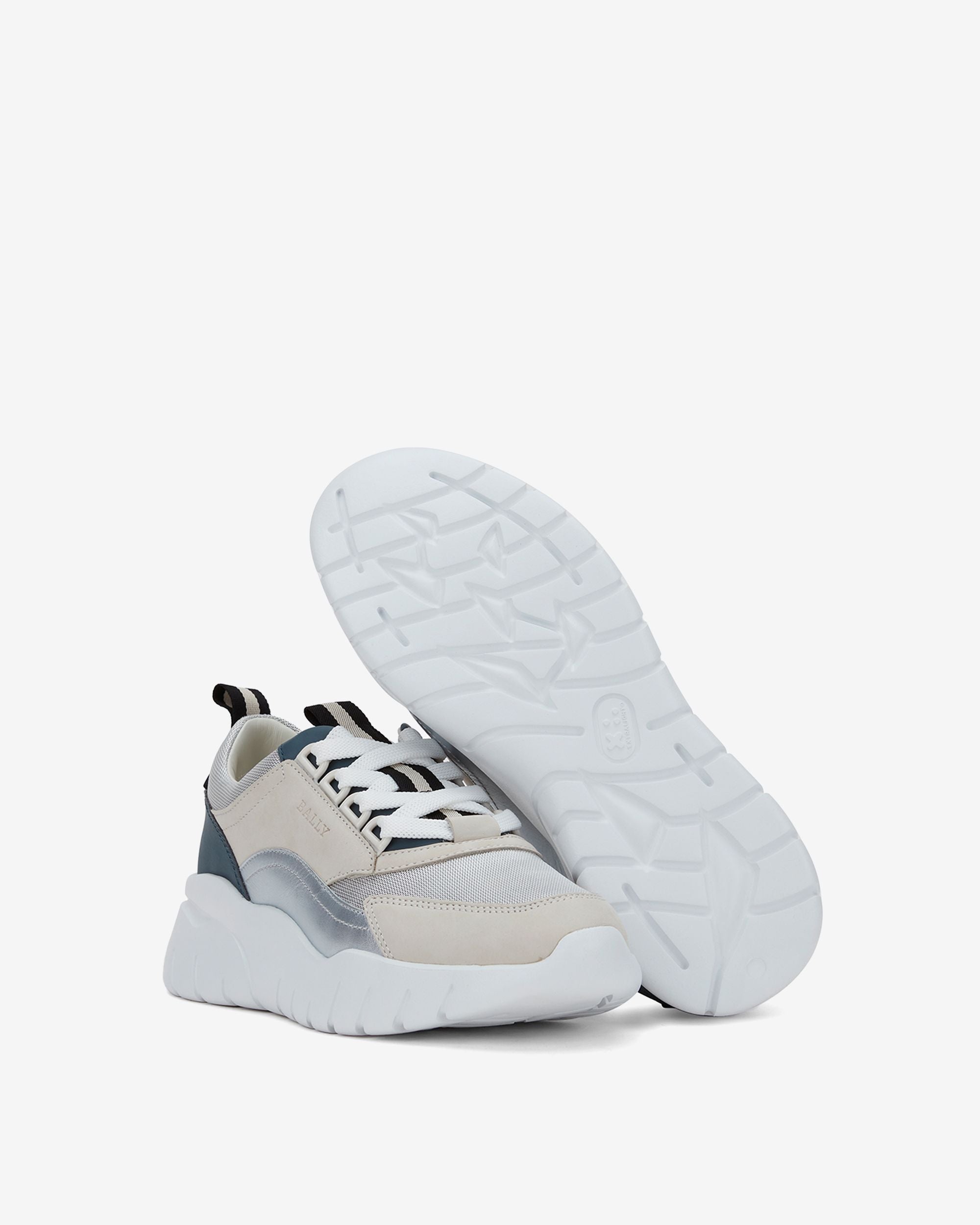 Bally Global - Sneaker in Multicolor Leather - Silver