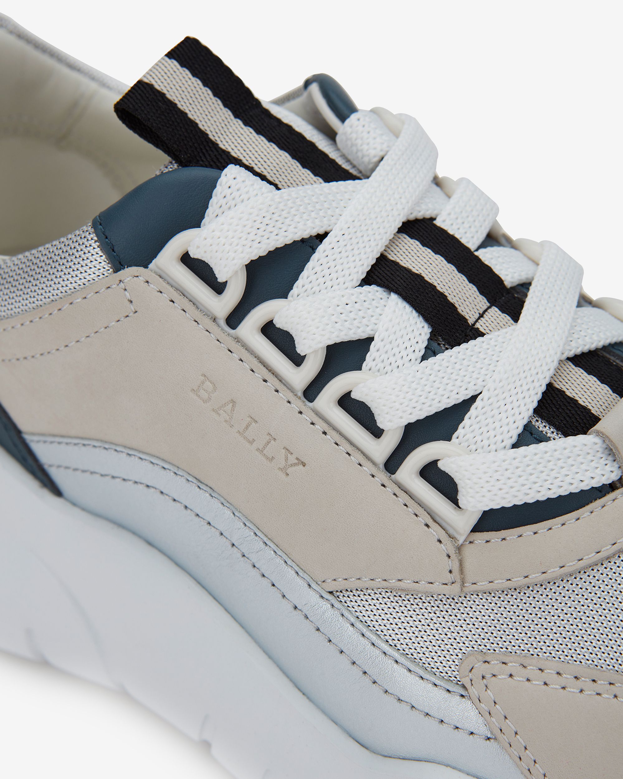 Bally Global - Sneaker in Multicolor Leather - Silver