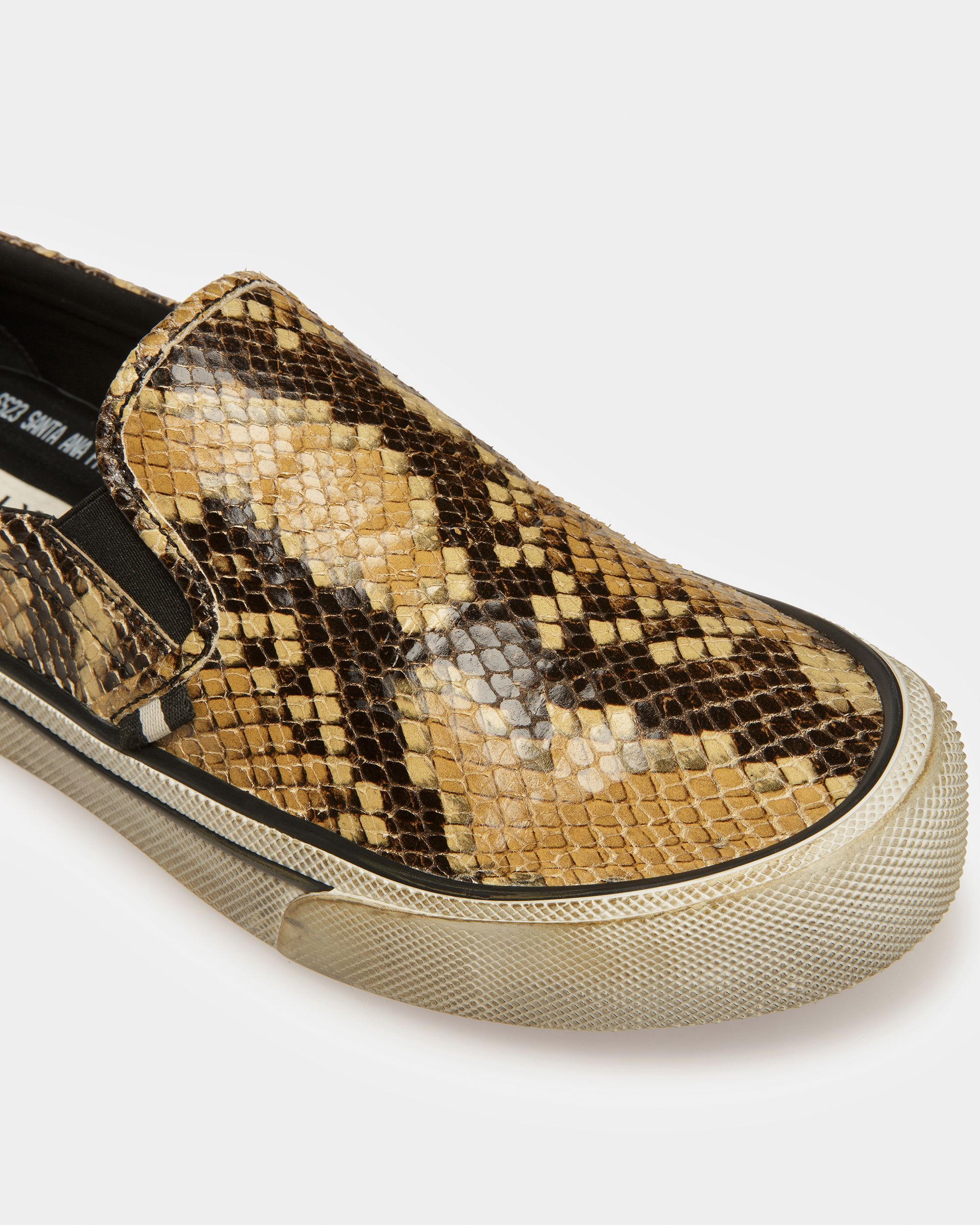 Bally Global - Sneaker Slipper Santa Ana Finition Imprimé Python - Marron