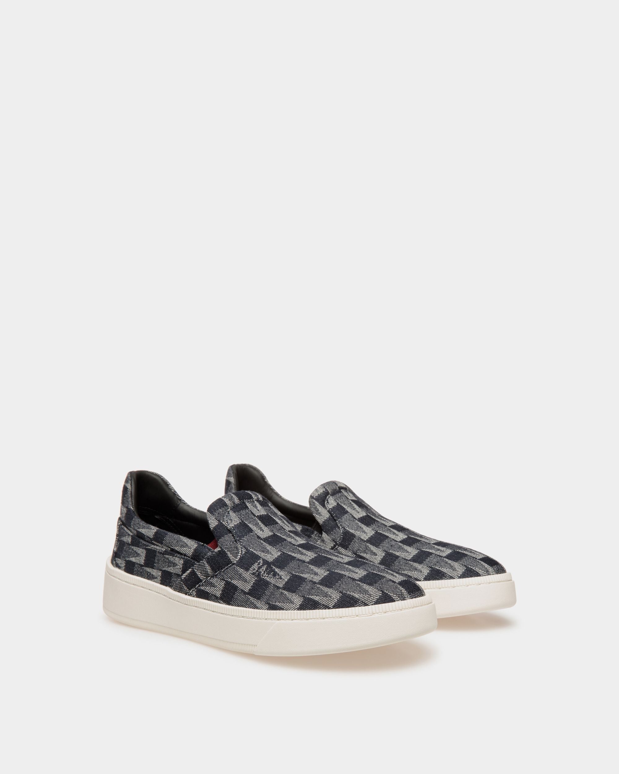 Bally Global - Raise Slip-on Sneaker in Blue Denim - Blue
