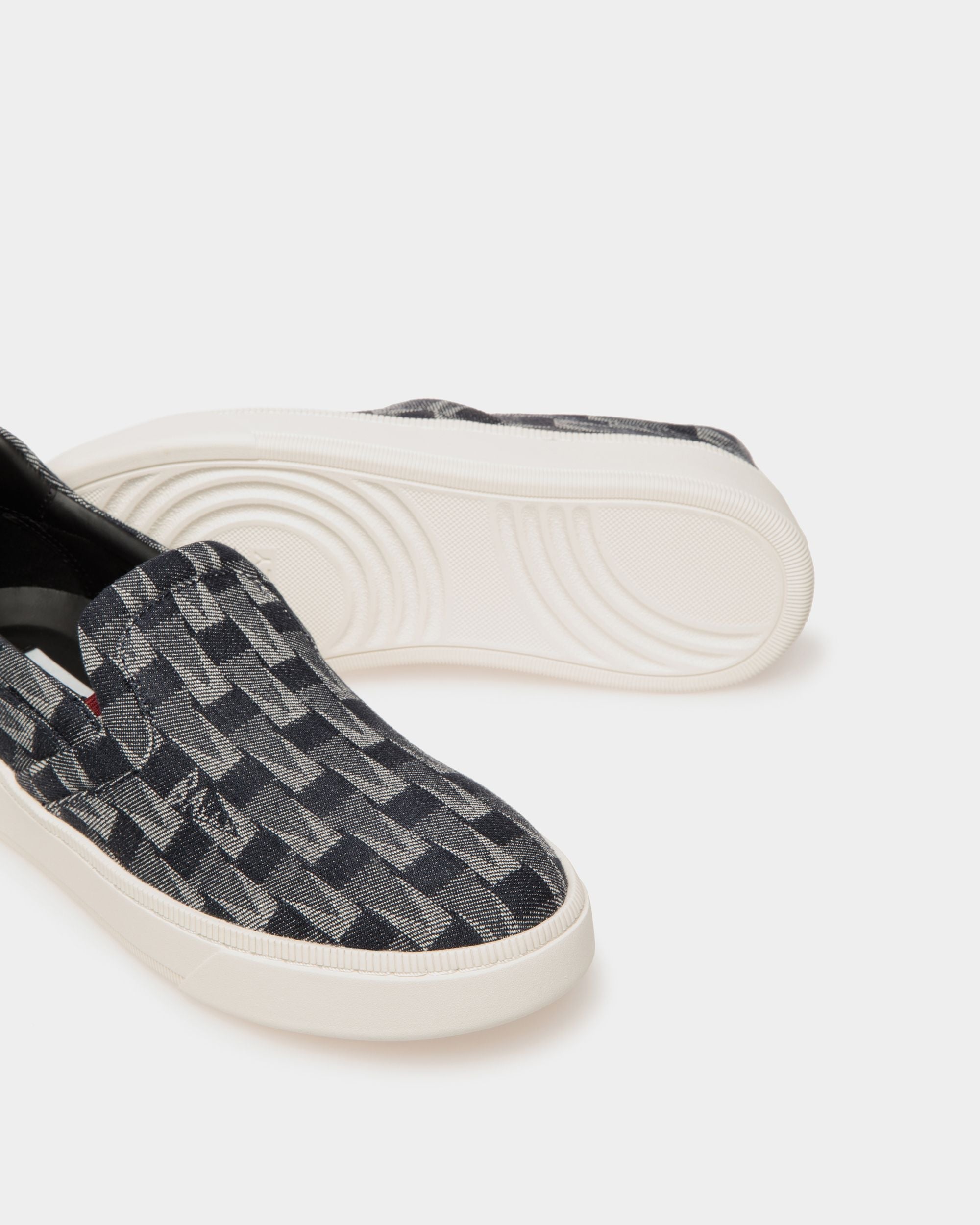 Bally Global - Raise Slip-on Sneaker in Blue Denim - Blue