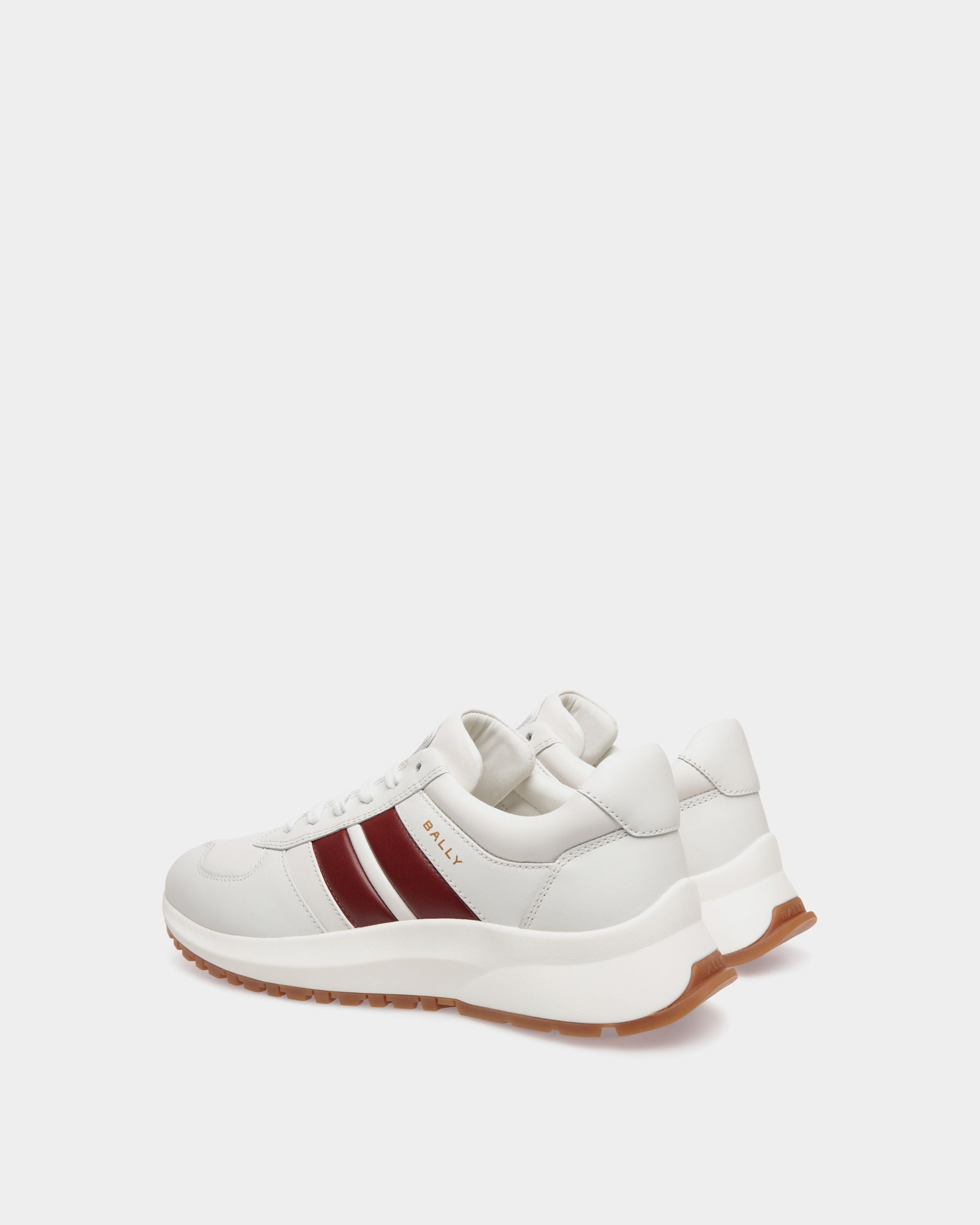 Bally Global - Sneaker Outline En Cuir Blanc - Blanc