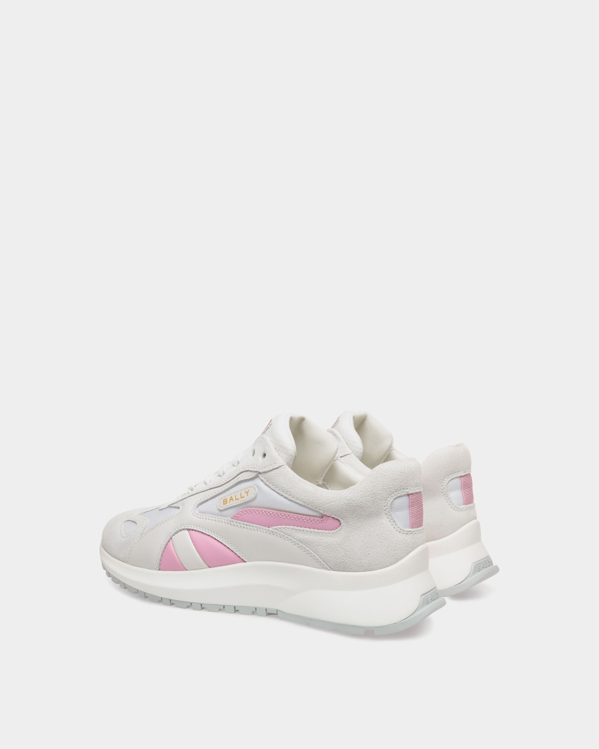 Bally Global - Outline Sneaker In White Faux Suede - White