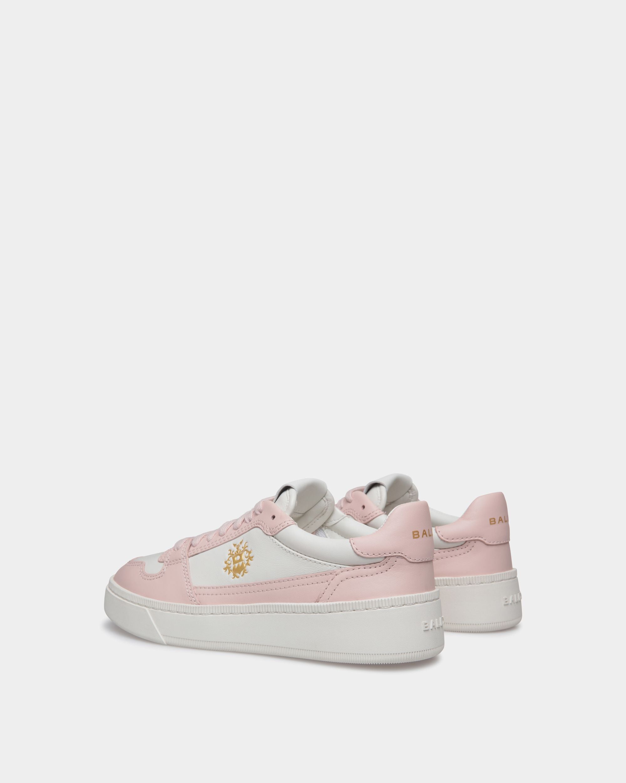 Bally Global - Raise Sneaker In Dusty Petal And White Leather - Pink