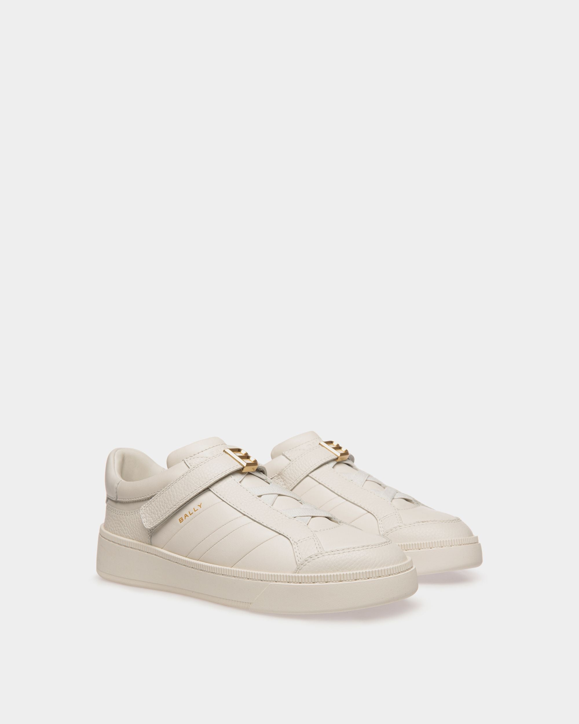 Bally Global - Sneaker Raise En Cuir Blanc - Blanc