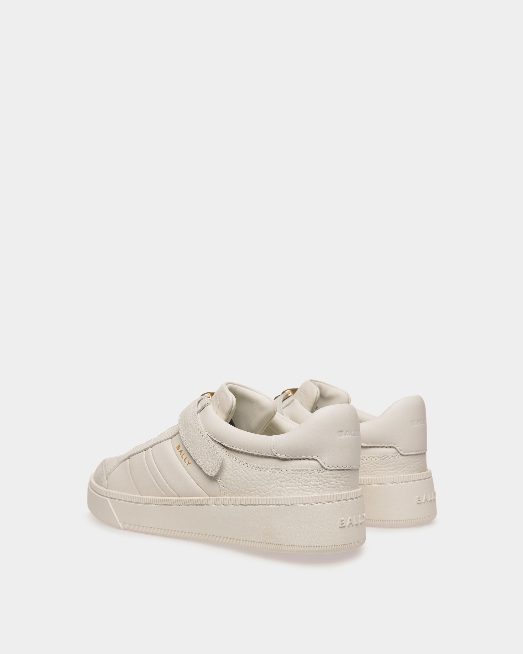 Bally Global - Sneaker Raise En Cuir Blanc - Blanc