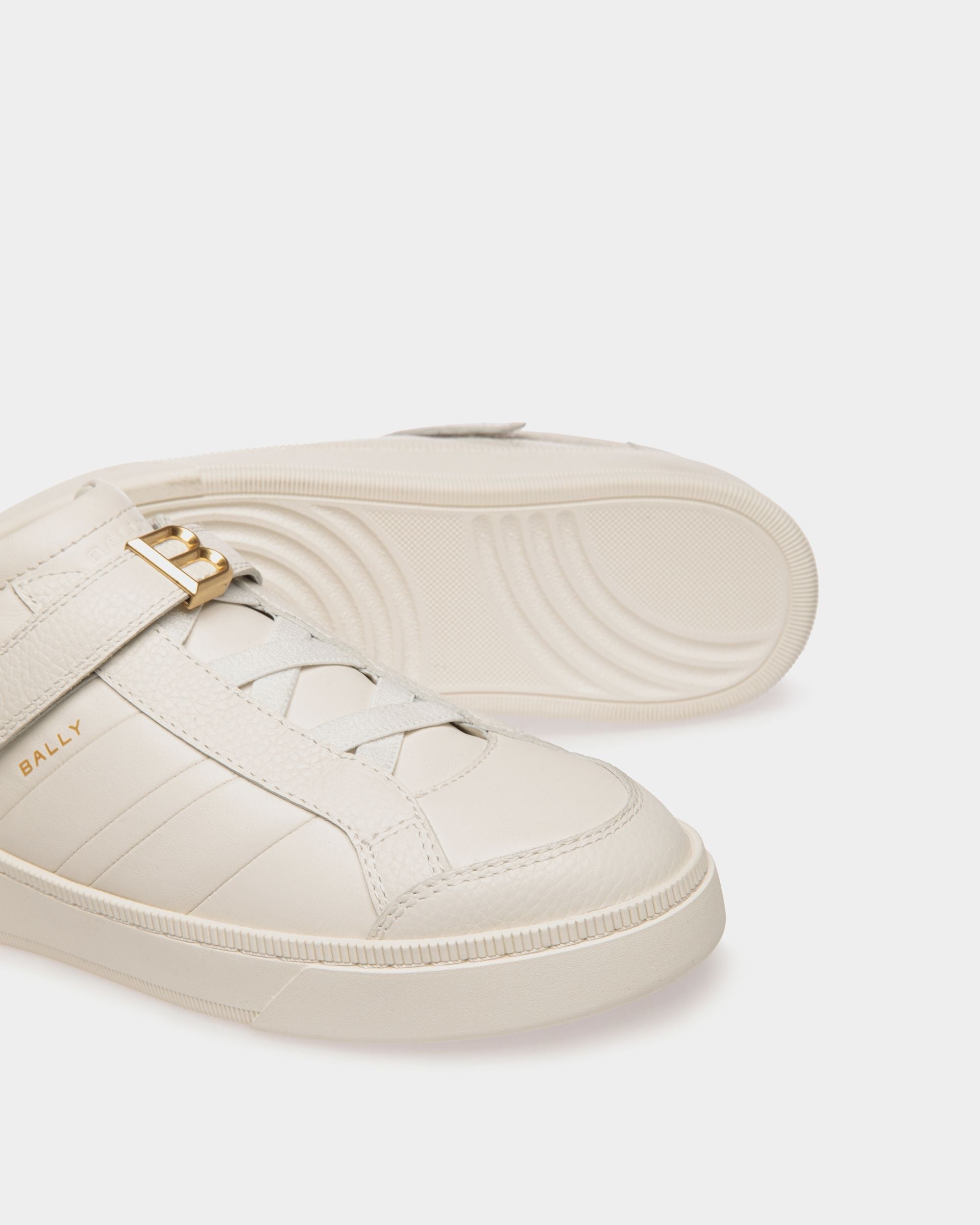 Bally Global - Sneaker Raise En Cuir Blanc - Blanc