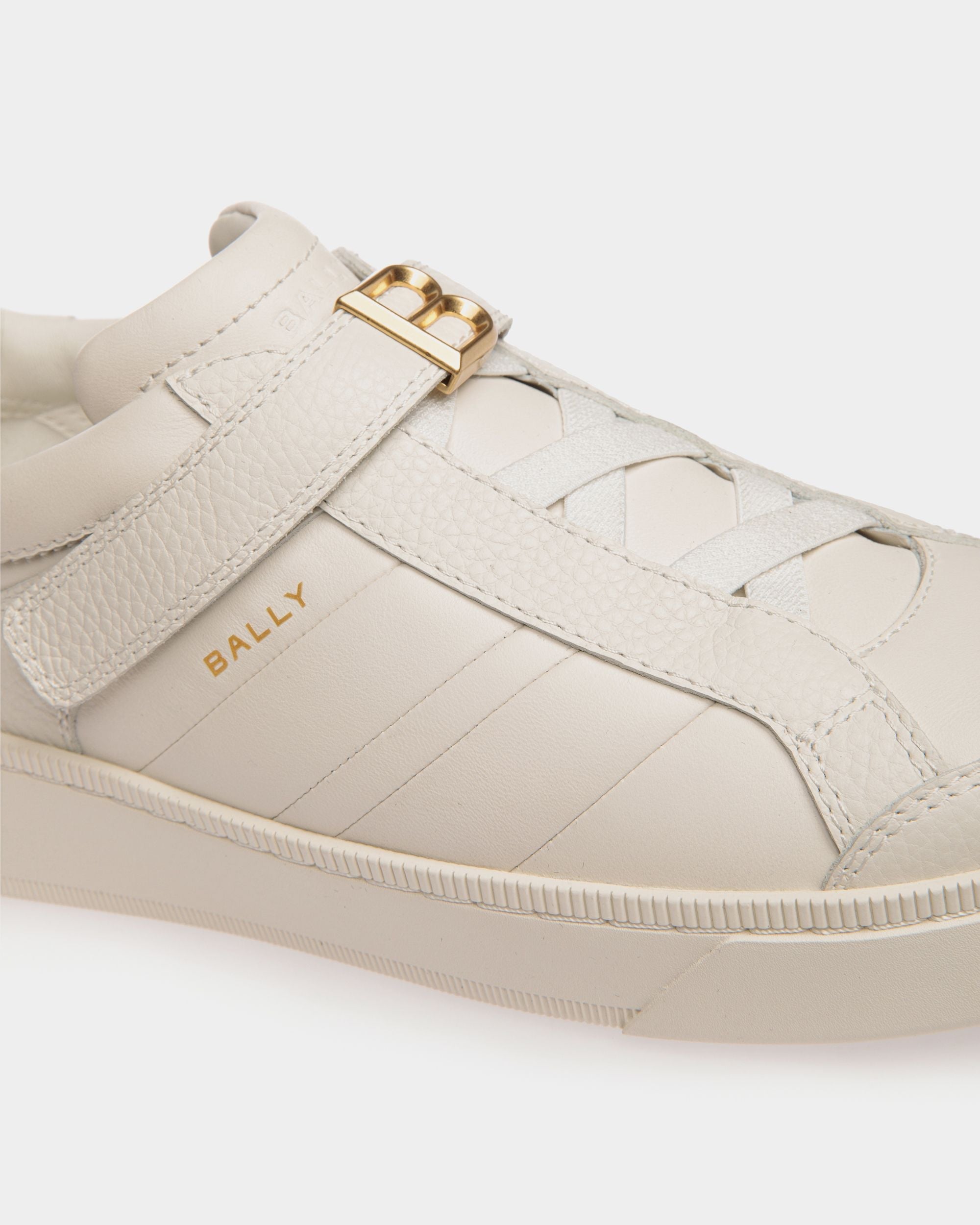 Bally Global - Sneaker Raise En Cuir Blanc - Blanc