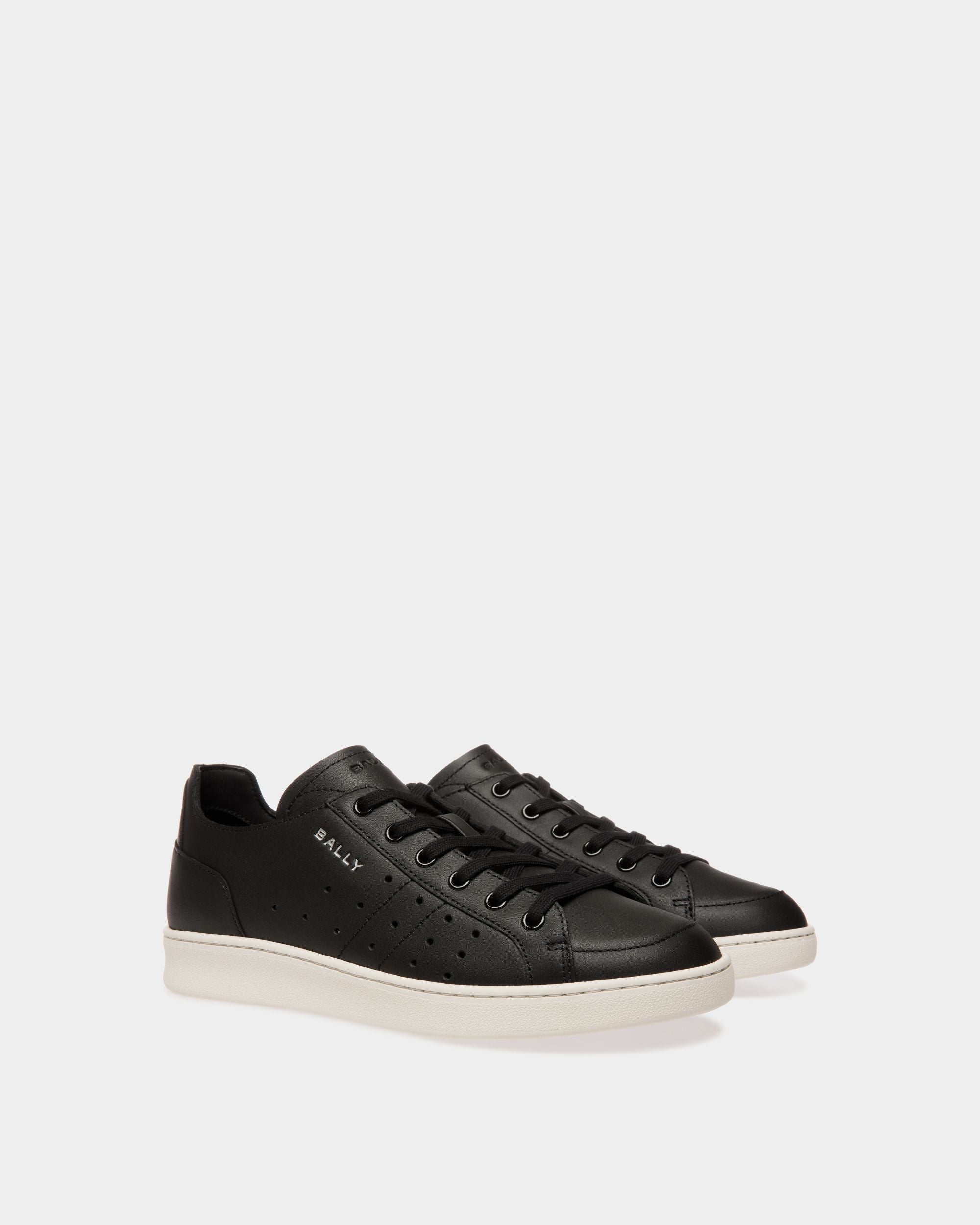 Bally Global - Tennis Sneaker in Black Leather - Black