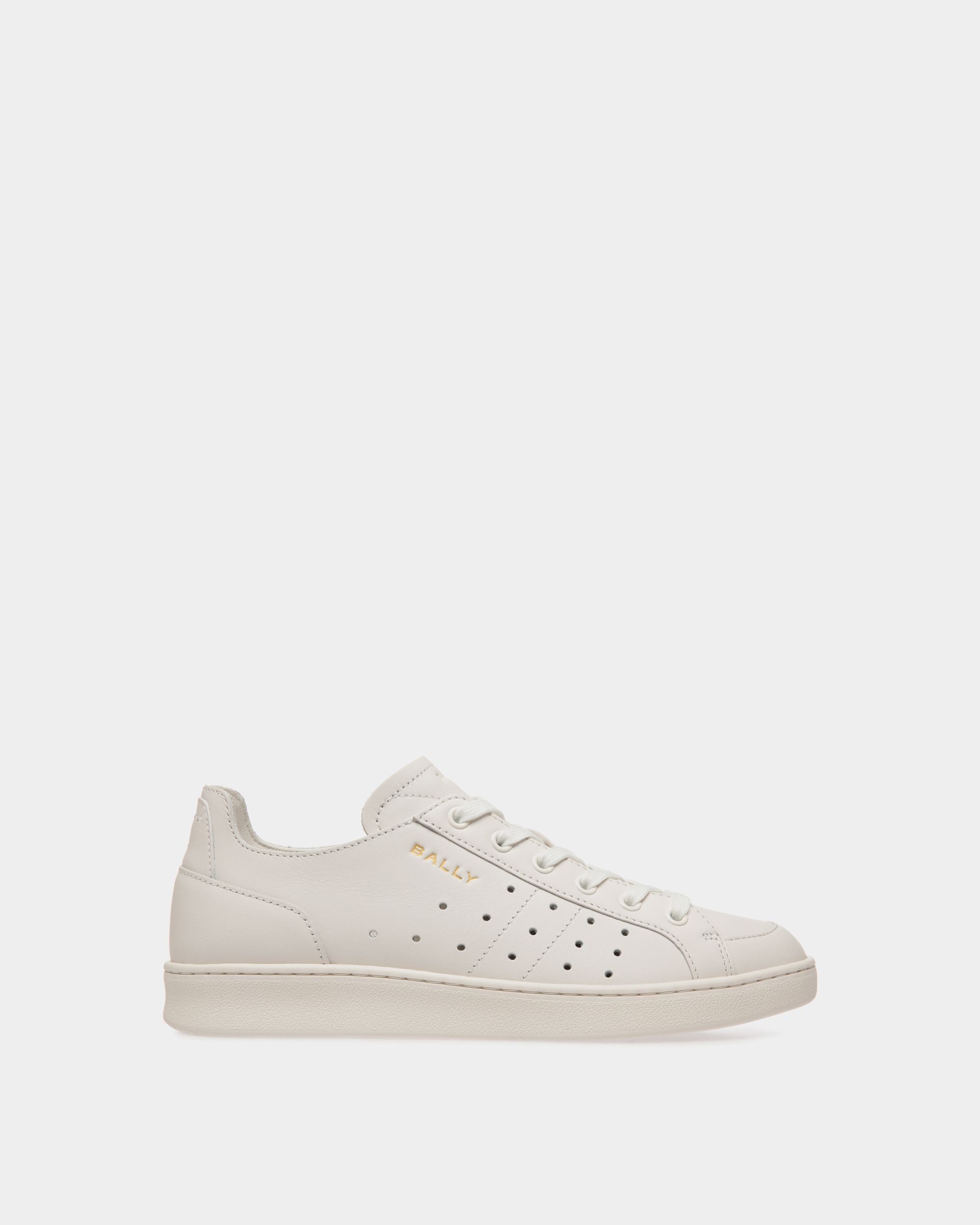 Bally Global - Zapatilla Tennis De Piel Blanca - Blanco