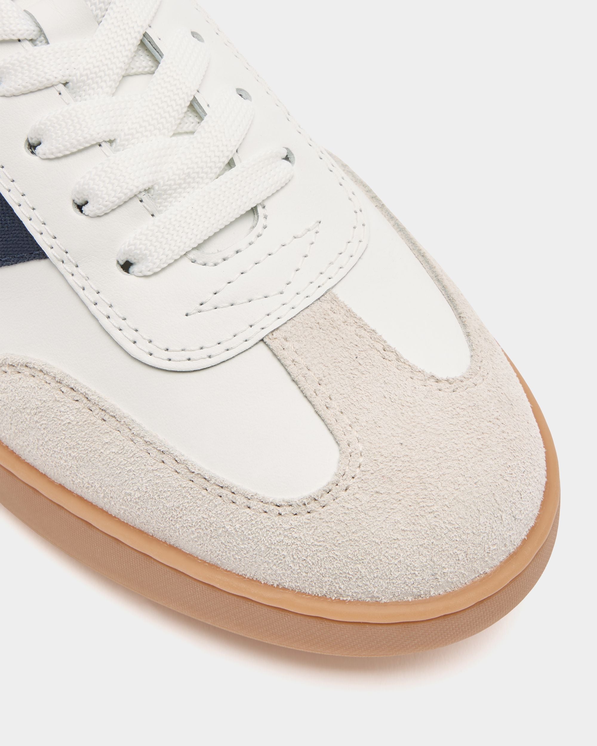 Bally Global - Zapatilla Retro Crest De Piel Blanca - Blanco