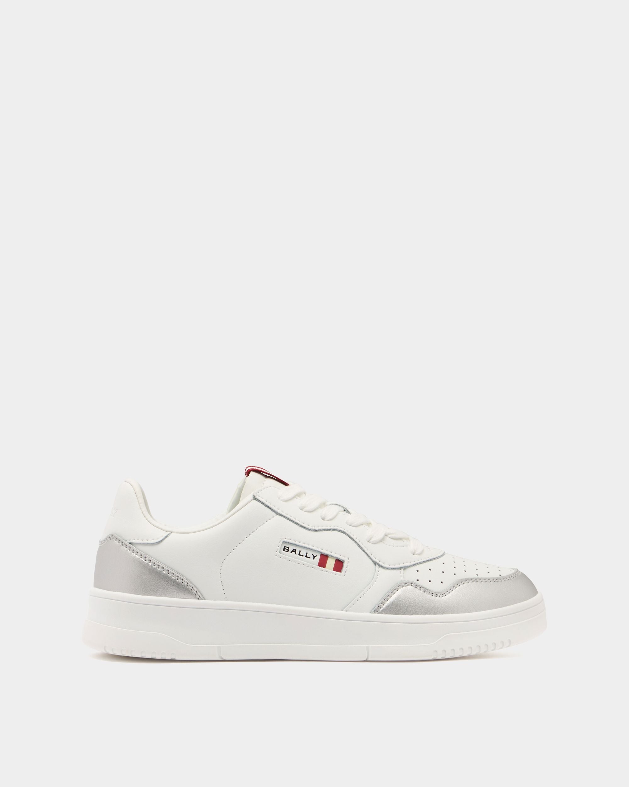 Bally Global - Jasper Sneaker in White and Silver Leather - White