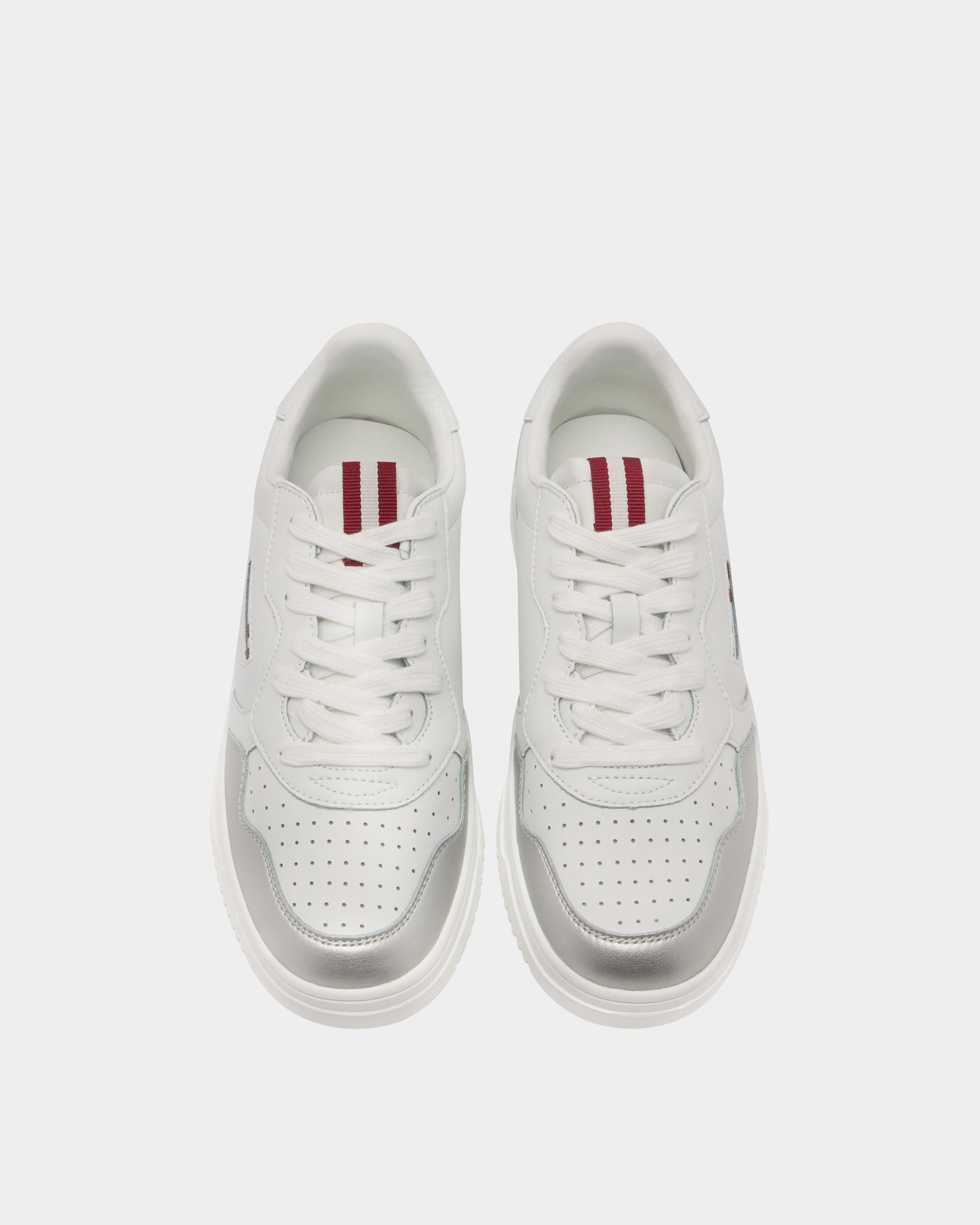 Bally Global - Jasper Sneaker in White and Silver Leather - White