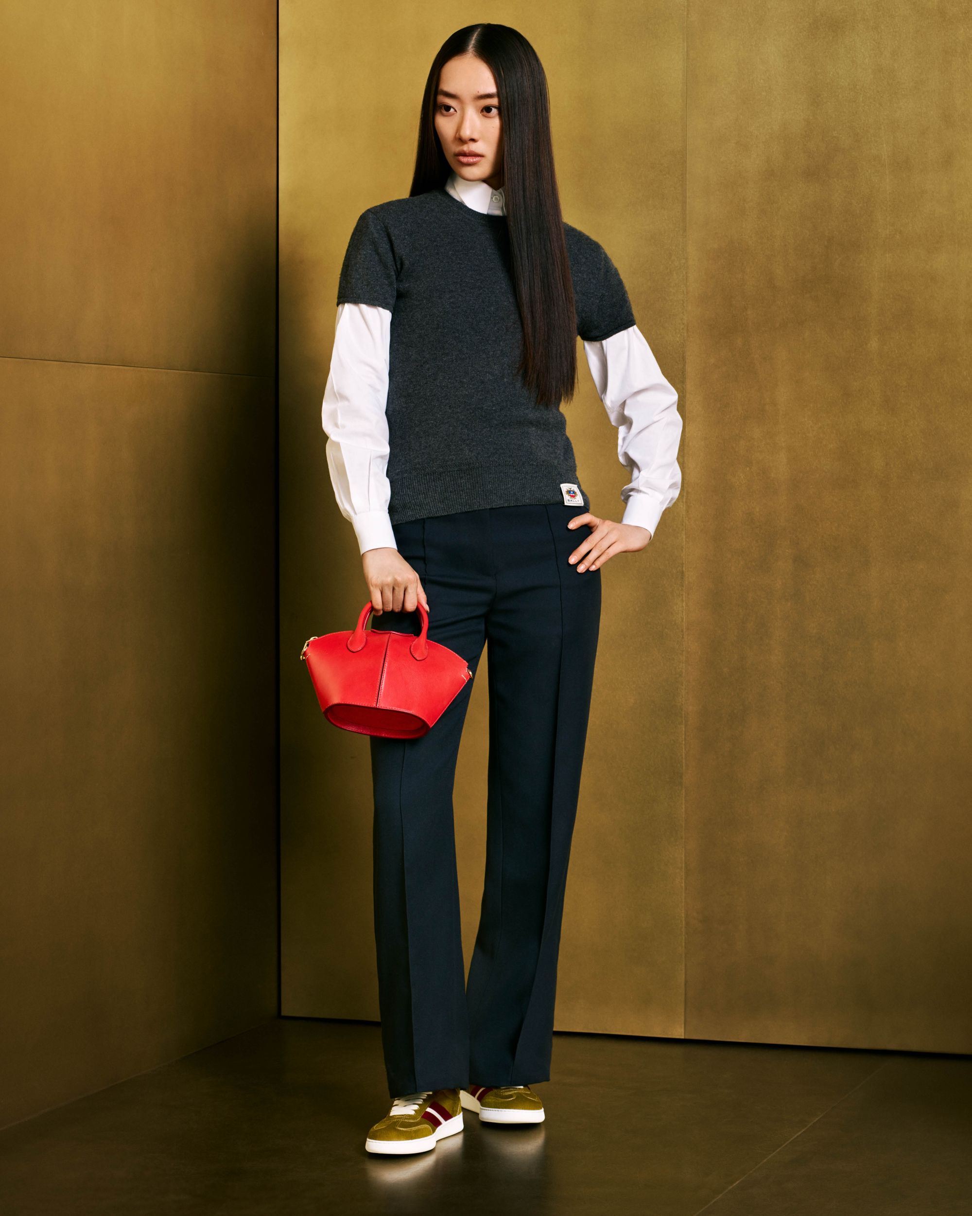 Bally Global - Knit Top in Dark Grey Cashmere - Grey