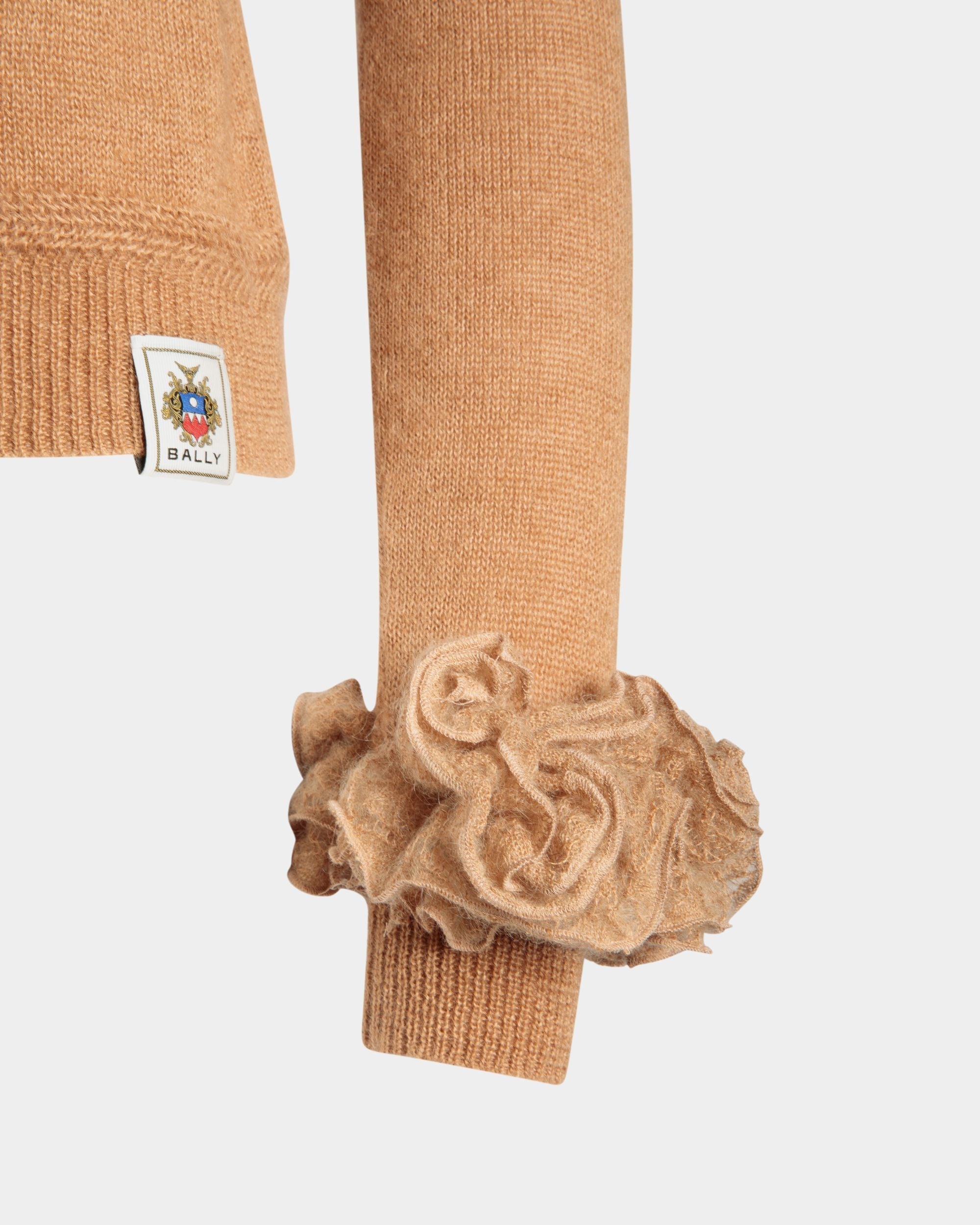 Bally Global - Knit Top In Light Beige Mohair And Silk - Beige