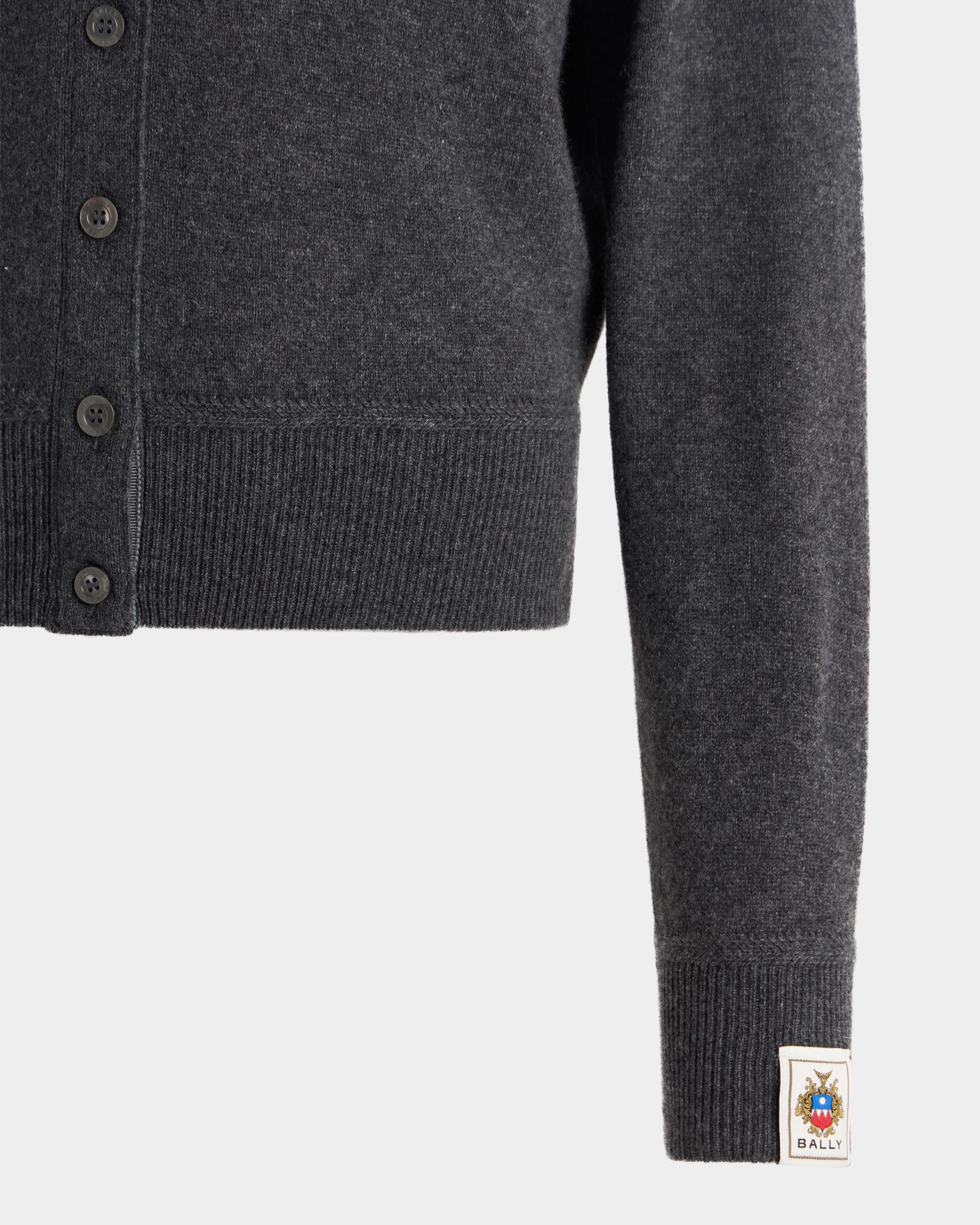 Bally Global - Cardigan in Dark Grey Cashmere - Grey