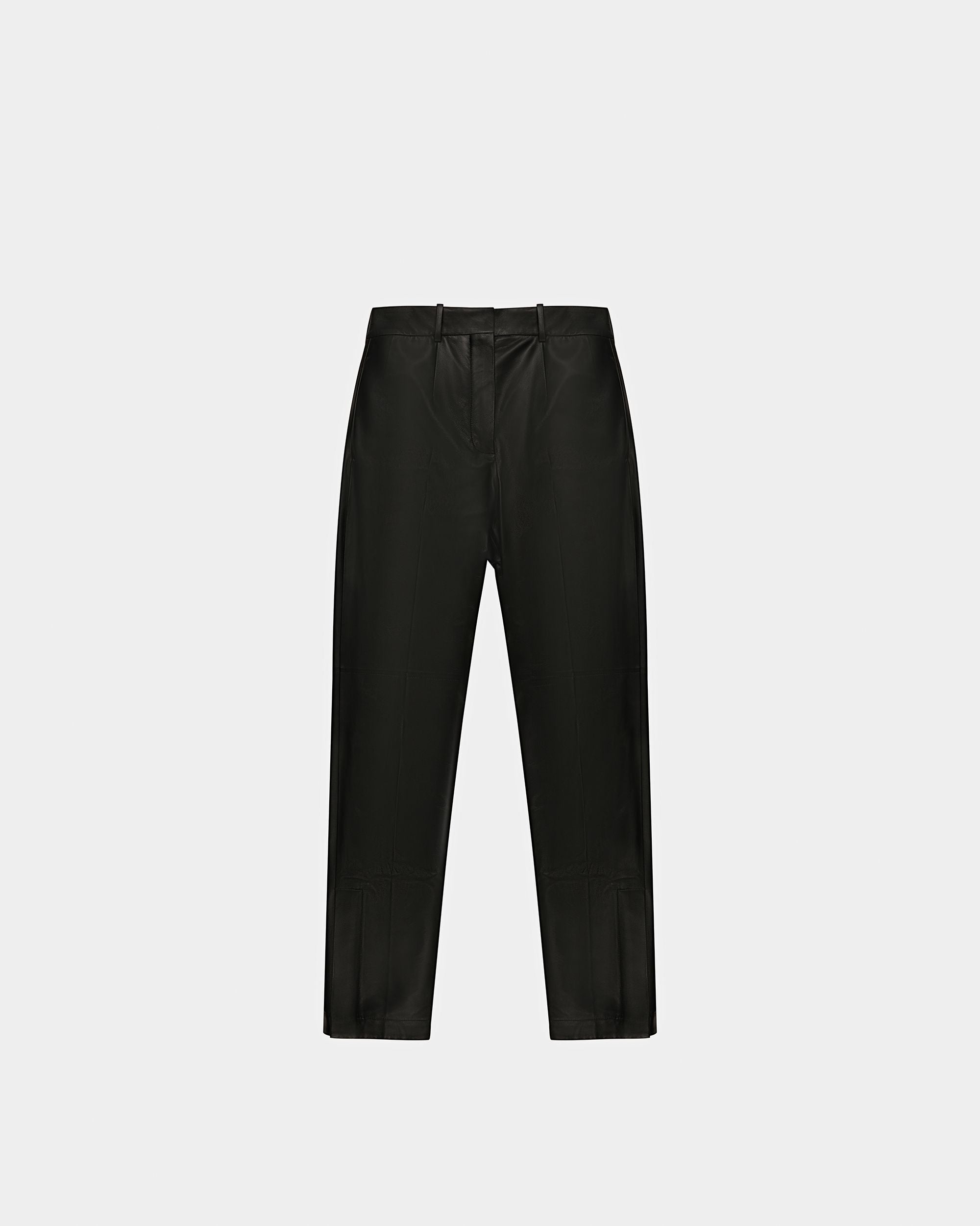 Bally Global - Leather Tailored Pants - Black