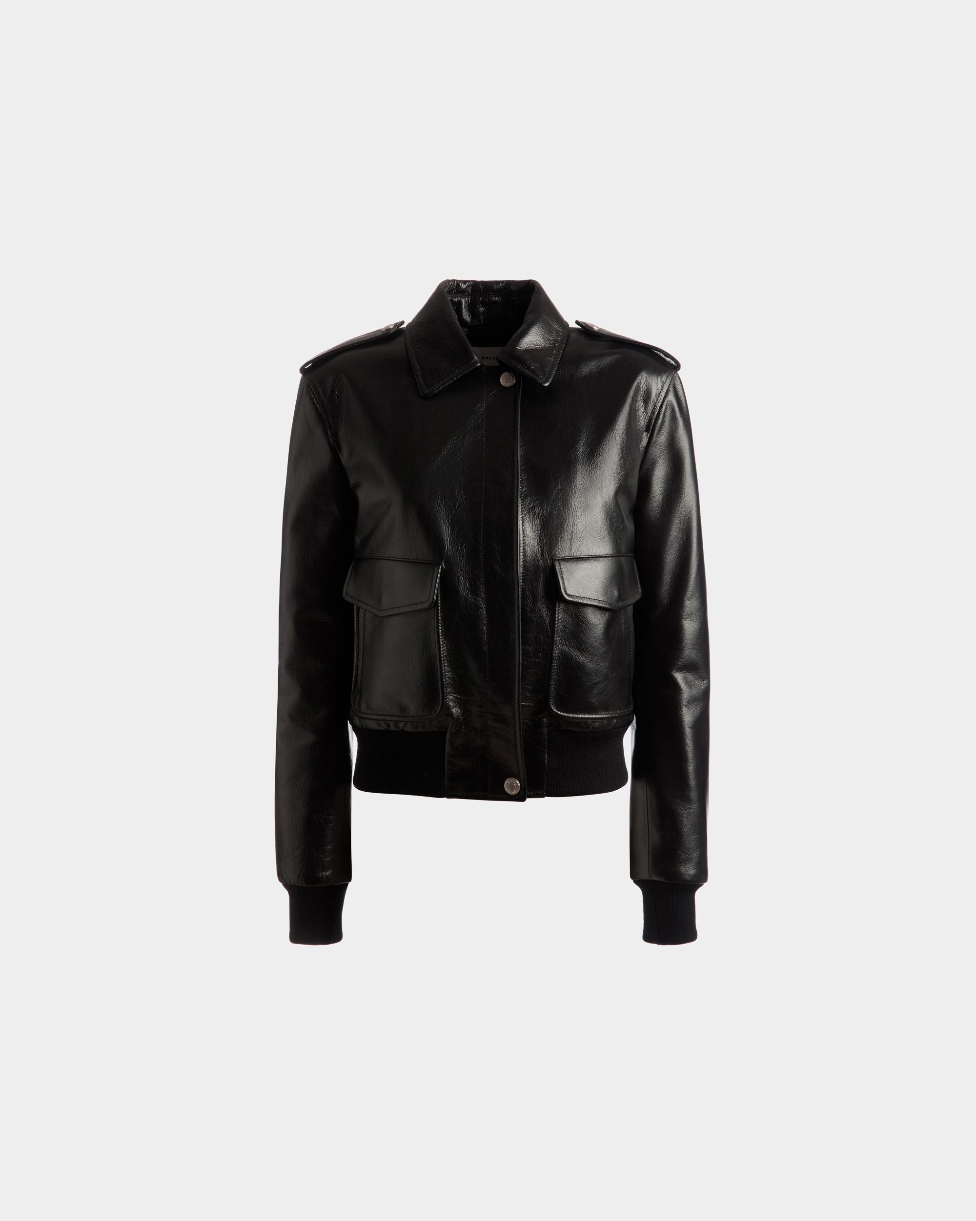 Bally Global - Bomber Jacket In Black Leather - Black