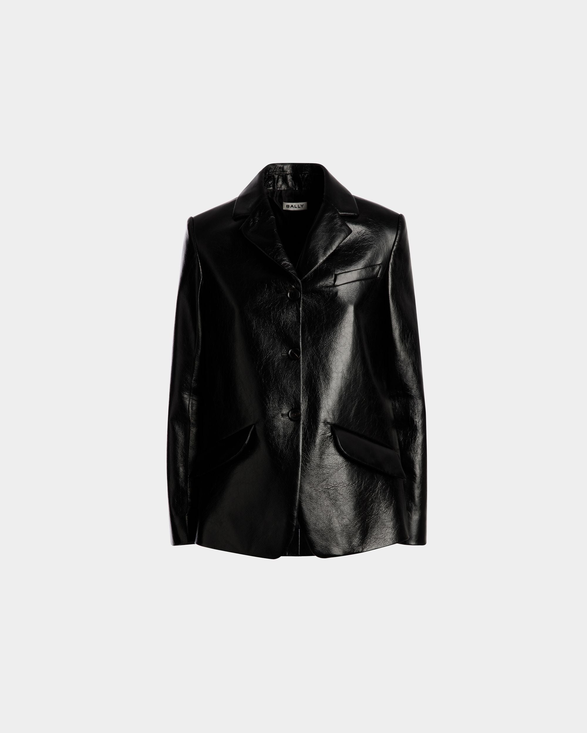 Bally Global - Single-breasted Jacket in Black Leather - Black