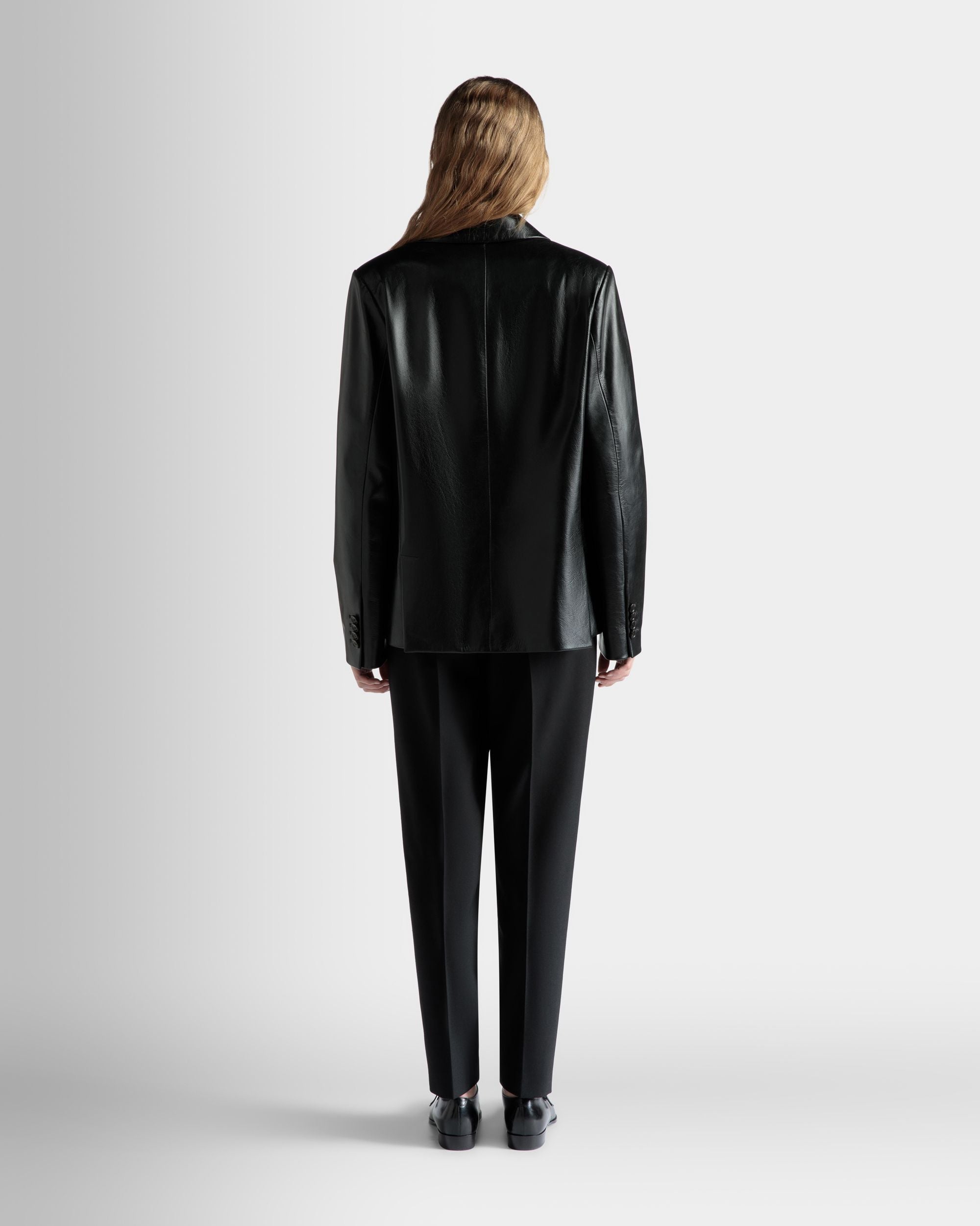 Bally Global - Single-breasted Jacket in Black Leather - Black
