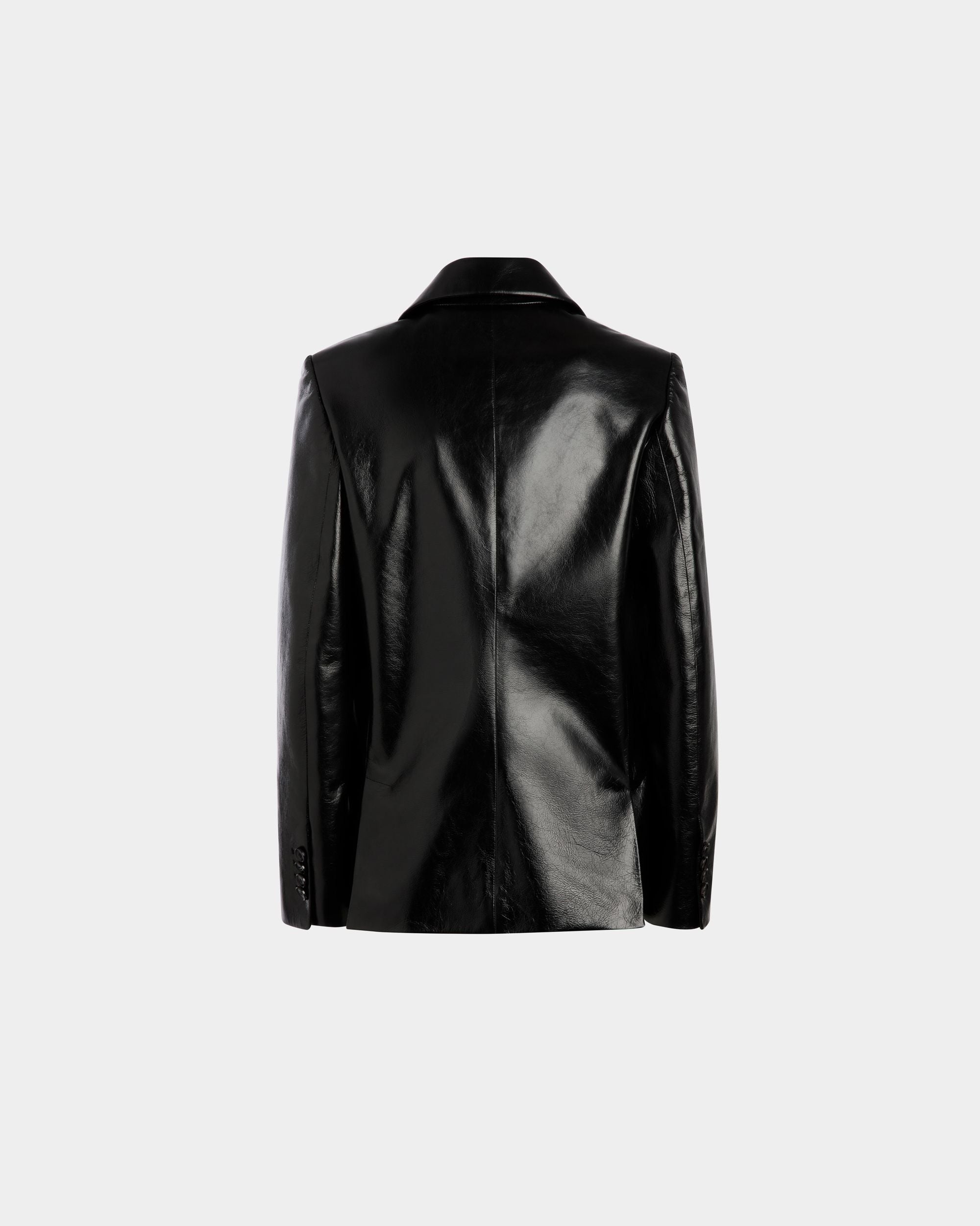 Bally Global - Single-breasted Jacket in Black Leather - Black