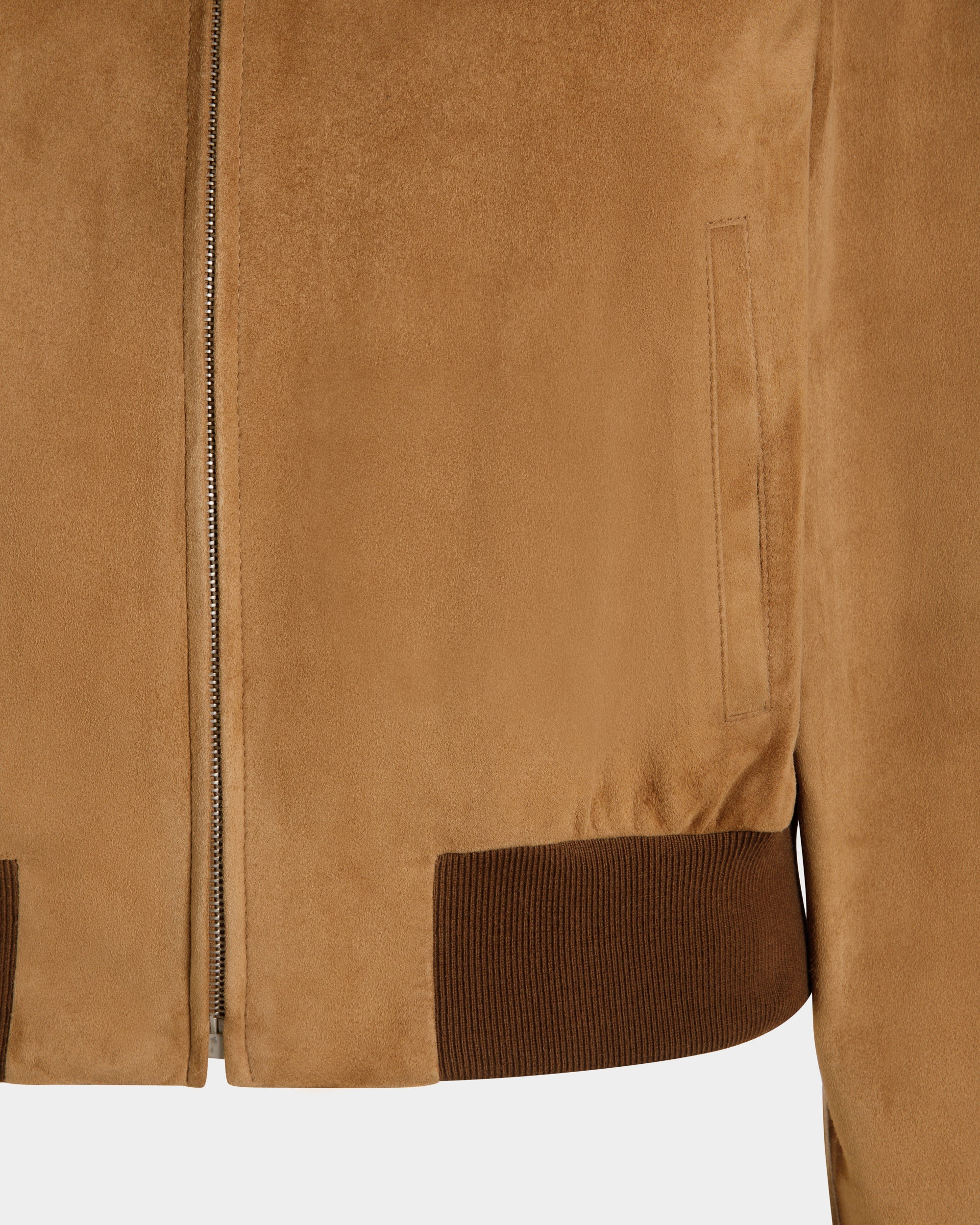 Bally Global - Bomber in Brown Suede - Brown