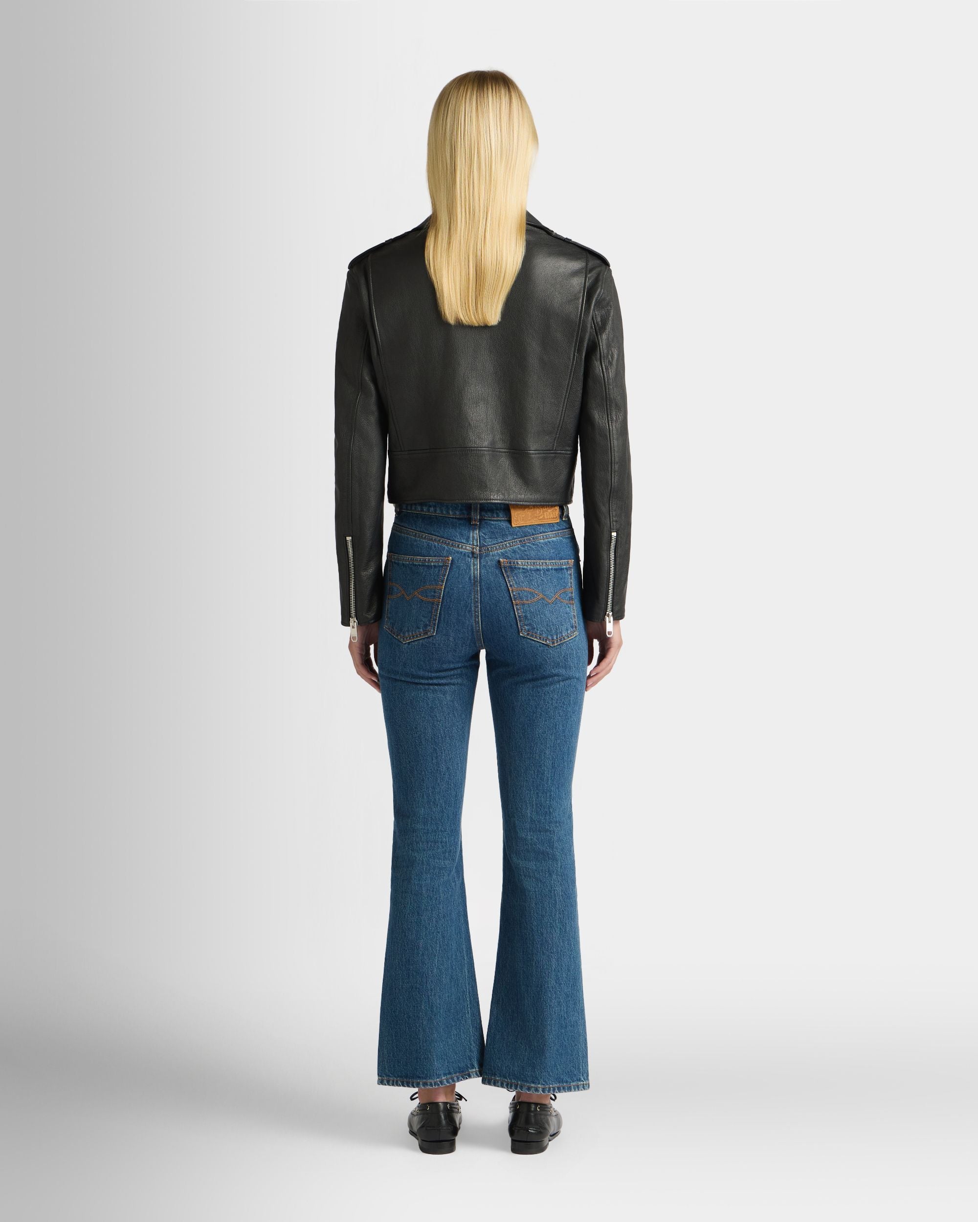 Bally Global - Biker Jacket in Black Leather - Black
